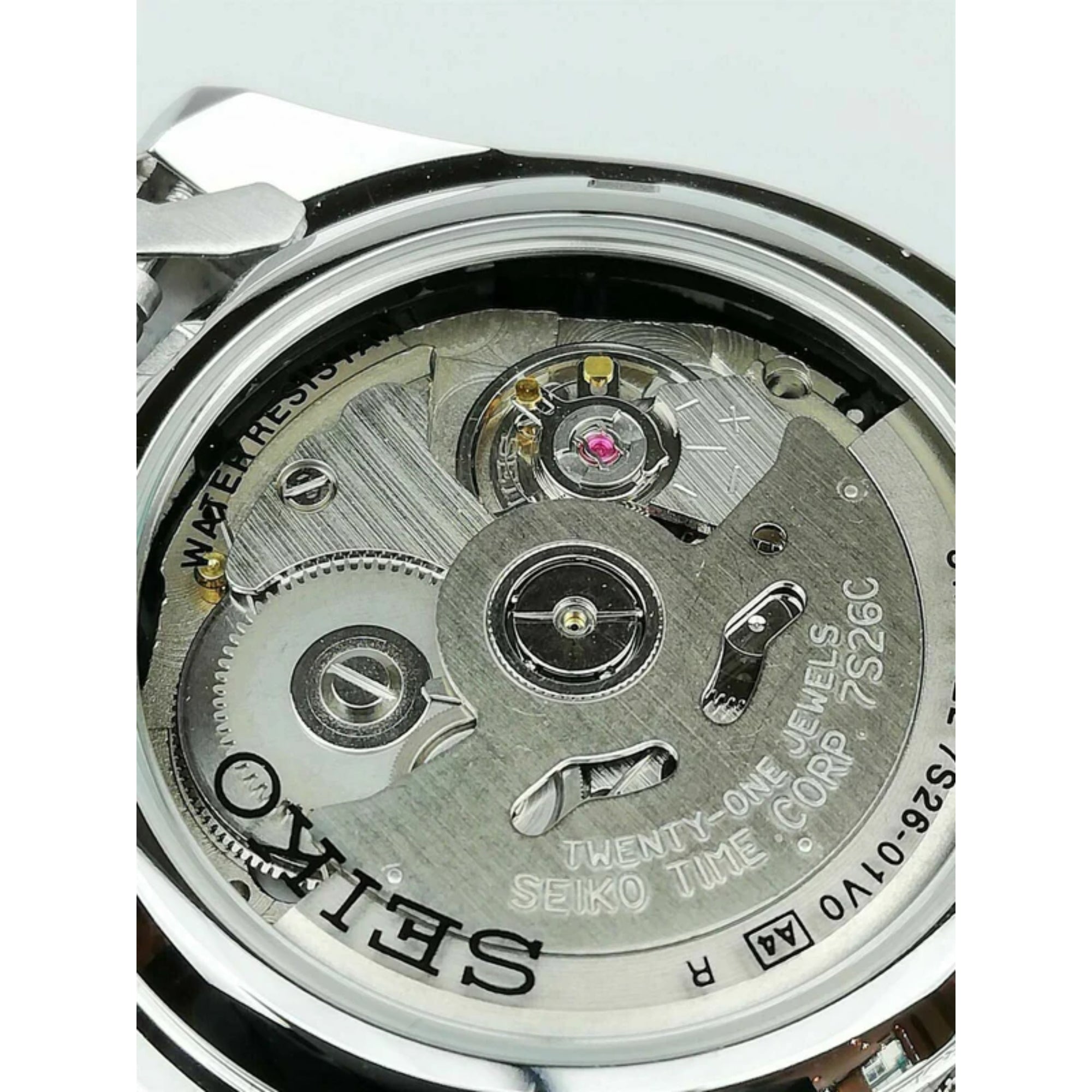 Seiko 5 Automatic White Dial Steel Strap Men’s Watch SNK369K1