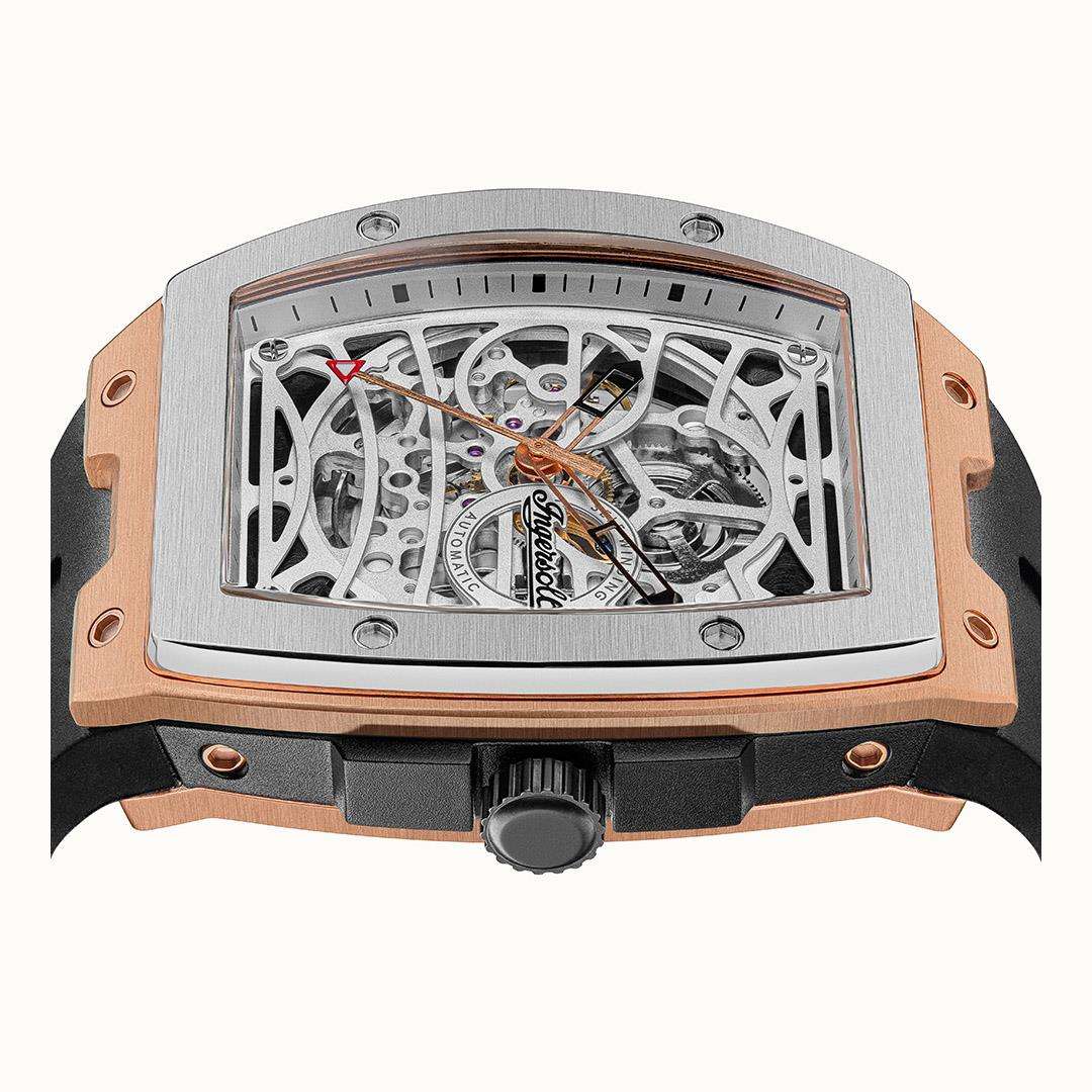Ingersol The Challenger Automatic Black Strap Men's Watch I12302