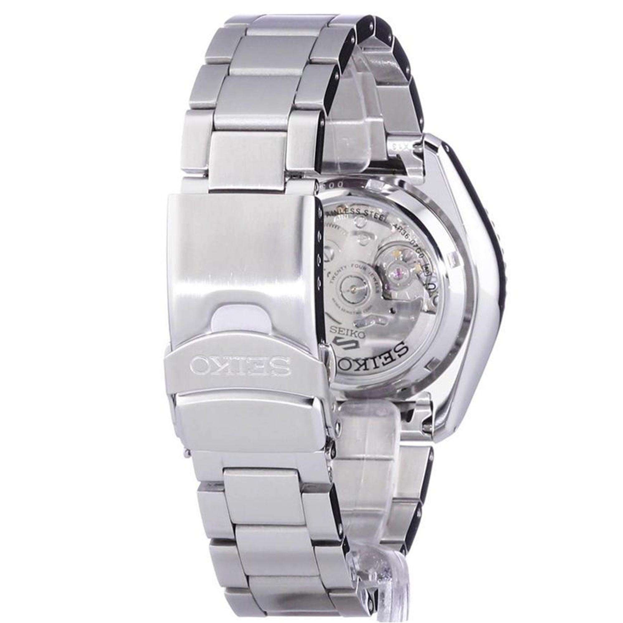 Seiko 5 Sports Pepsi Lünette Edelstahlarmband Blaues Zifferblatt Herren Uhr SRPD53K1