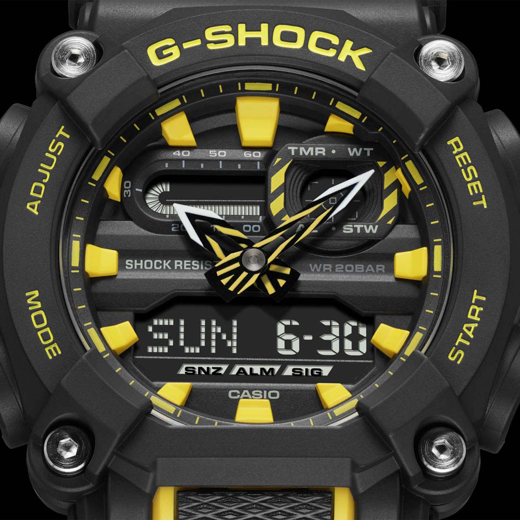 Casio G-Shock Quartz Black Dial Resin Strap Mens Watch GA-900A-1A9ER