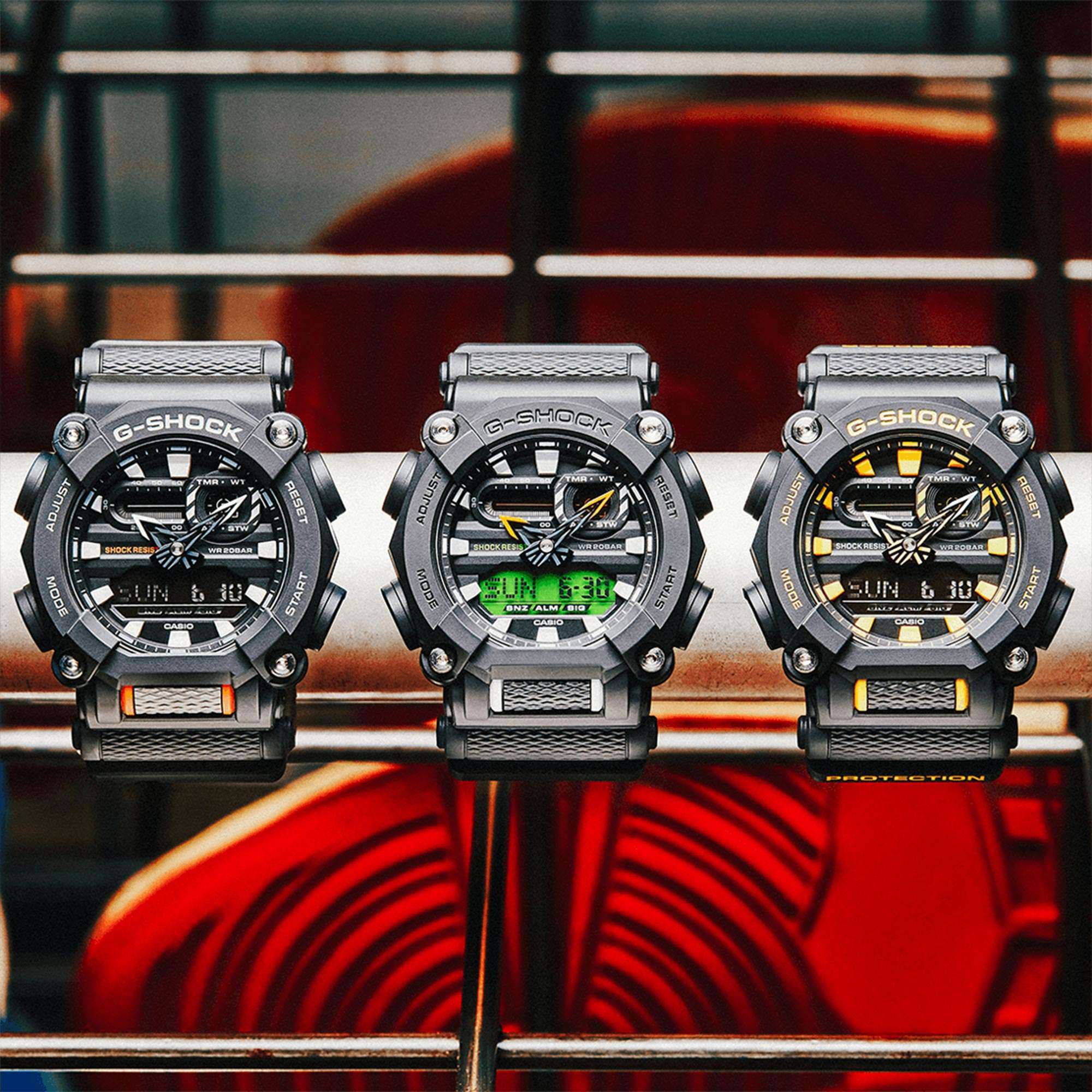 Casio G-Shock Quartz Black Dial Resin Strap Mens Watch GA-900A-1A9ER