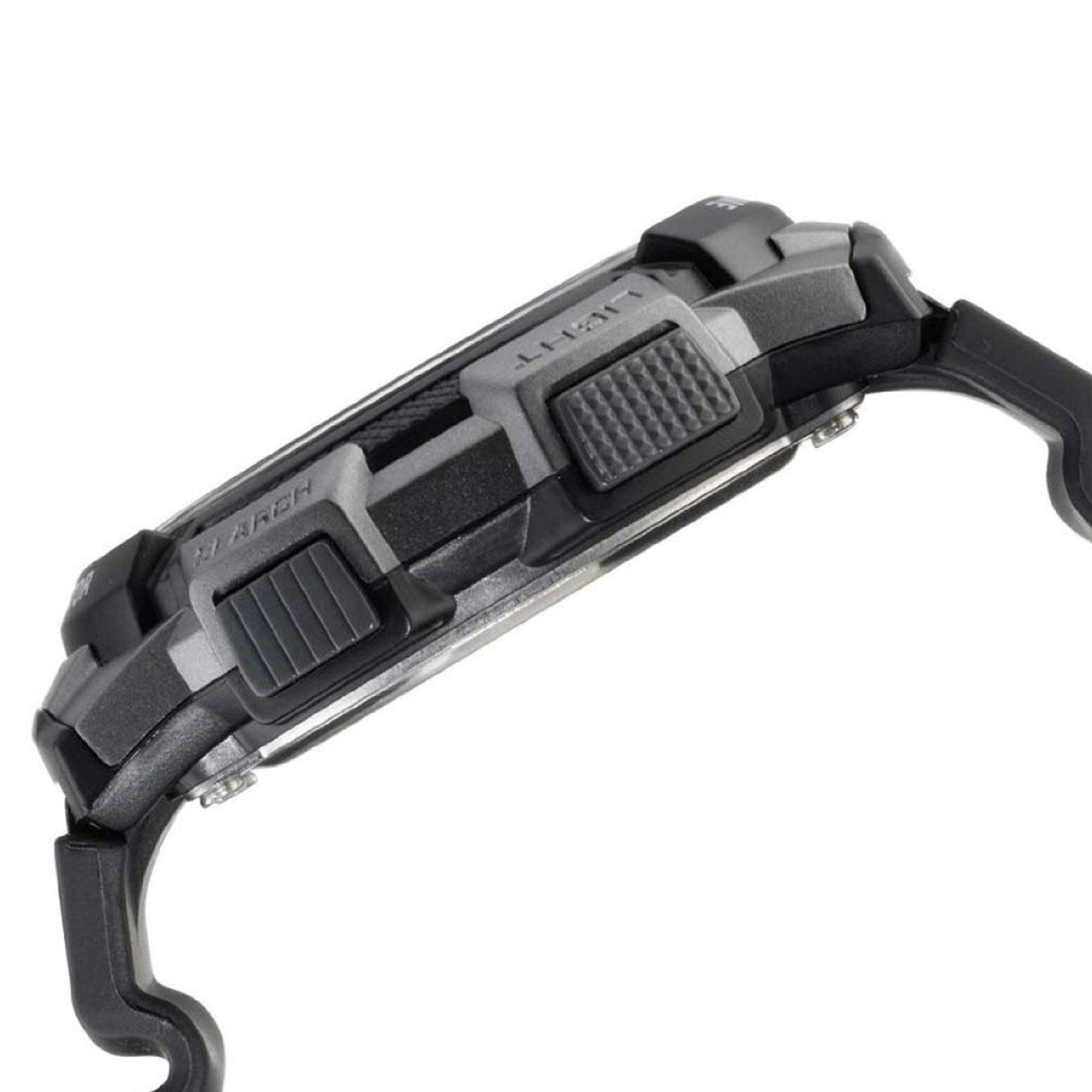 Casio Collection Weltalarm Quarz Digital Schwarzes Harzarmband Herrenuhr AE-1000W-1BVEF