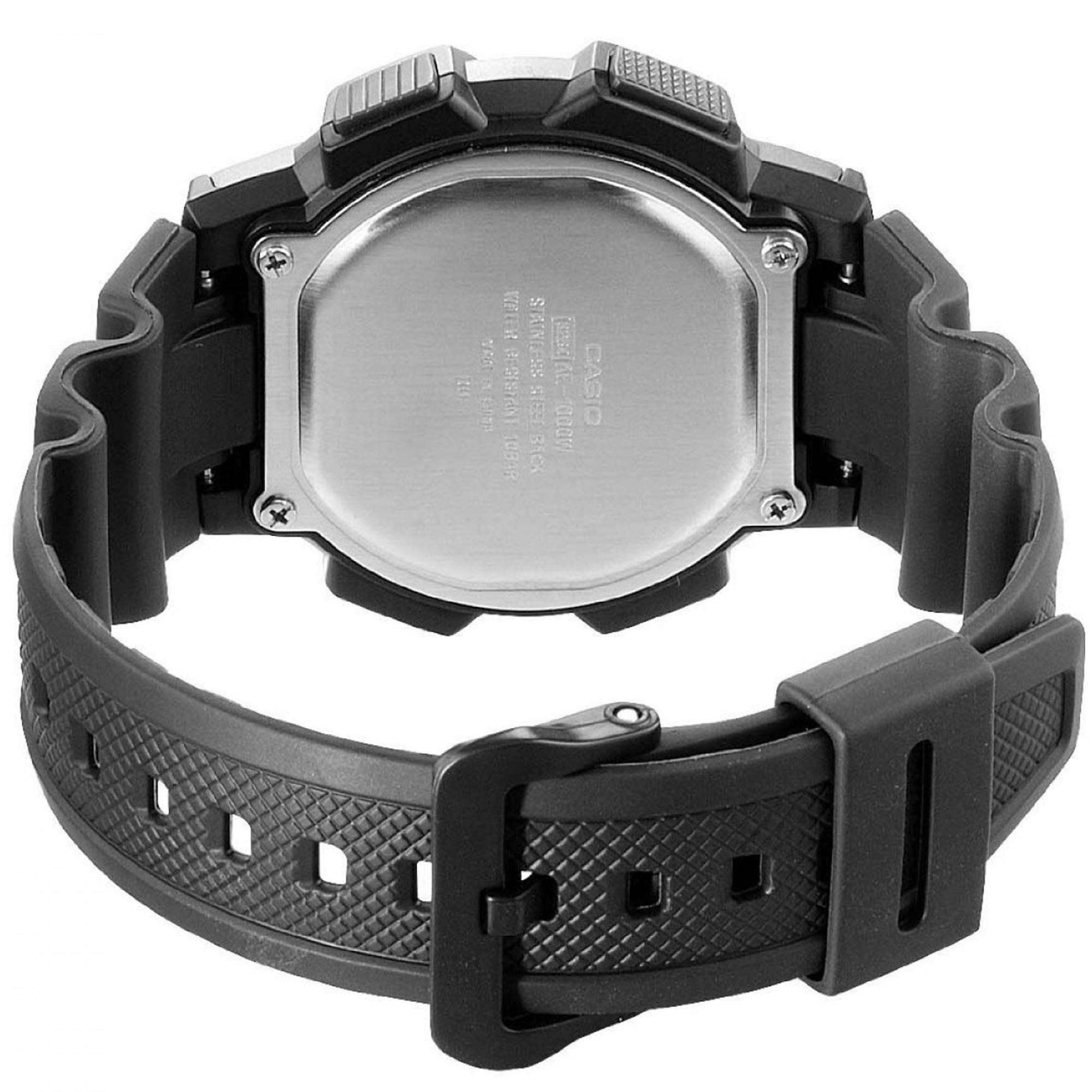 Casio Collection Weltalarm Quarz Digital Schwarzes Harzarmband Herrenuhr AE-1000W-1BVEF