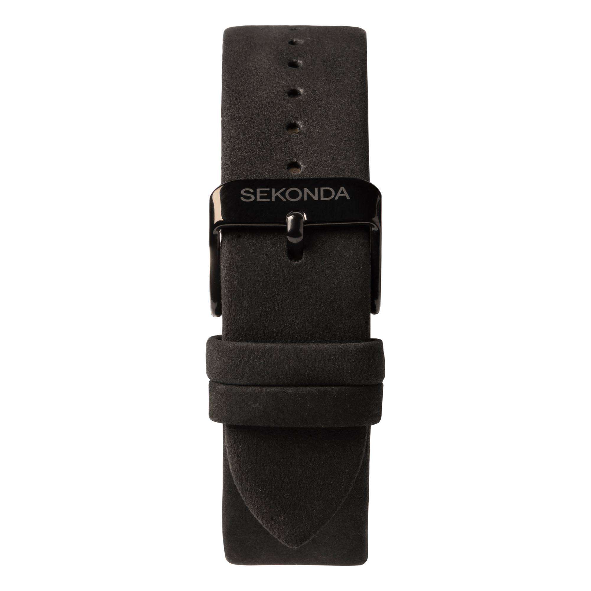 Sekonda Airborne Quartz Black Dial Black Strap Men's Watch 1991