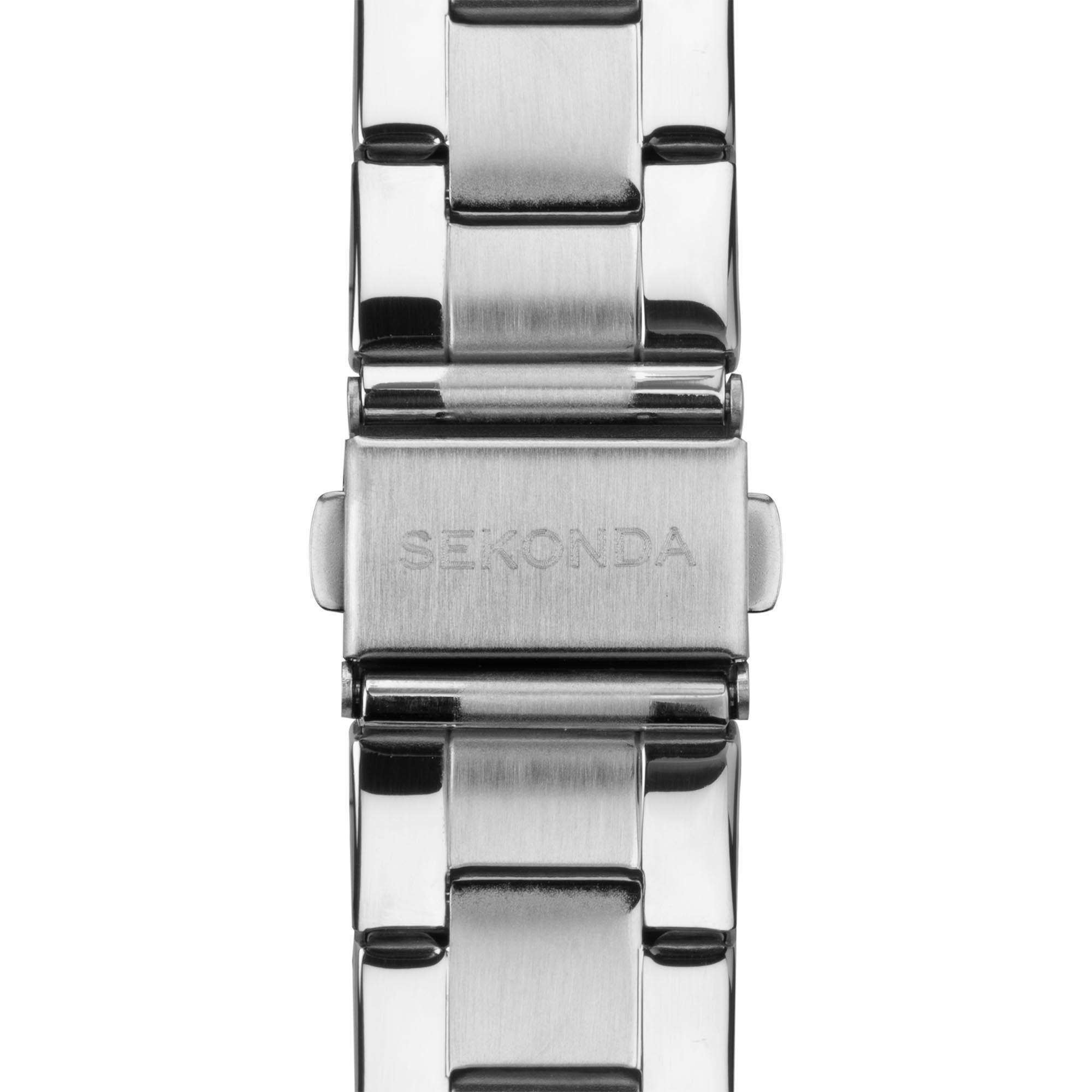 Sekonda Classic Quarz Blauer Zifferblatt Edelstahlarmband Herren Uhr 1943