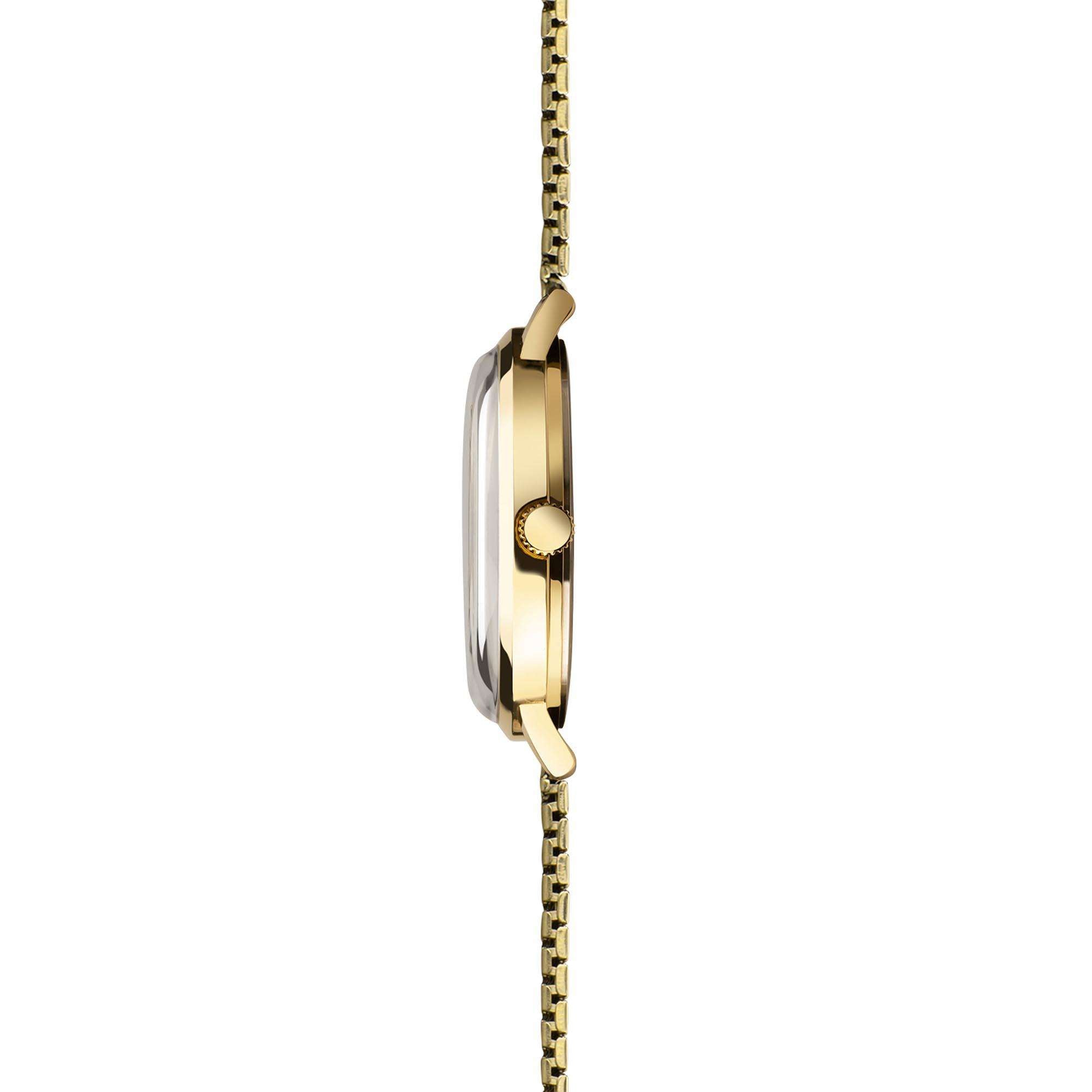Sekonda Classic Quarz Goldfarbener Zifferblatt Edelstahlarmband Herren Uhr 1952