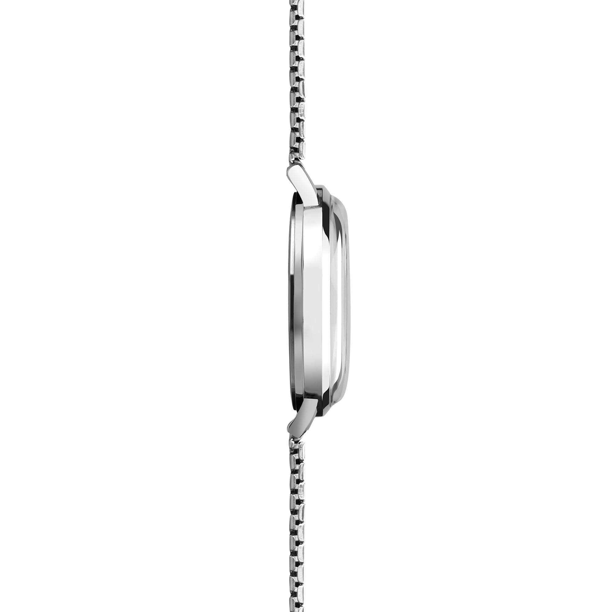 Sekonda Classic Quarz Weißer Zifferblatt Edelstahlarmband Uhr 1951