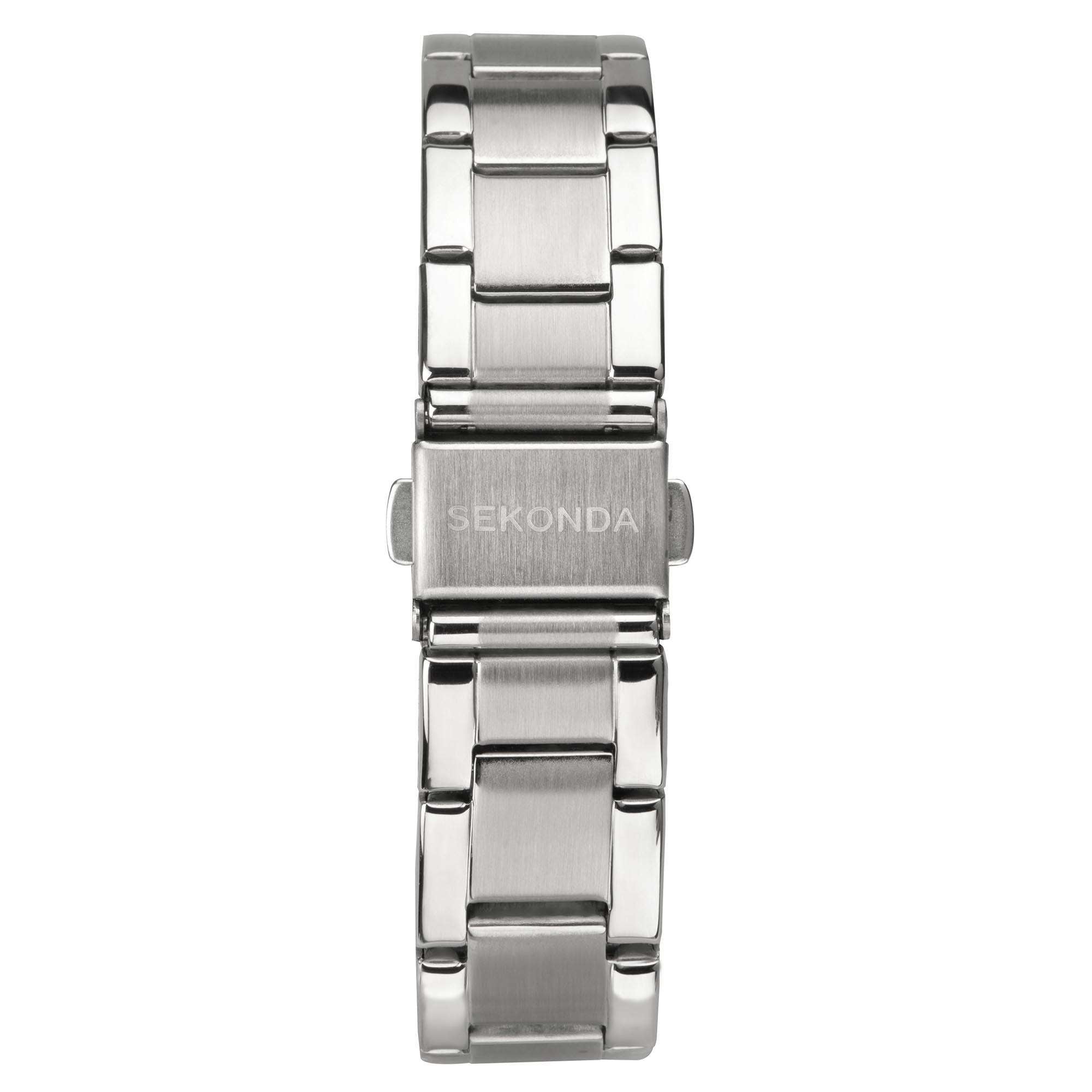 Sekonda ColourPop Quarz Rosa Zifferblatt Edelstahlarmband Damen Uhr 40398