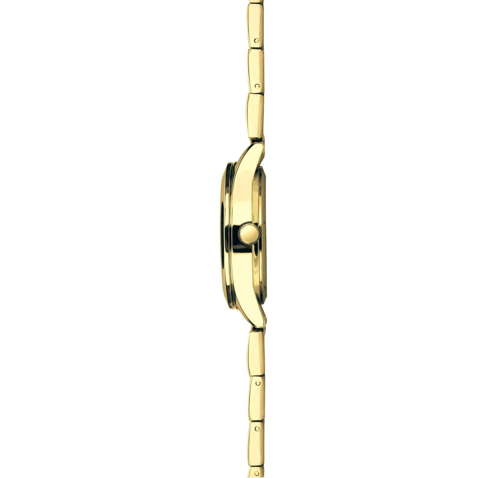 Sekonda Classic Colour Pop Quarz Champagner Zifferblatt Gold PVD Edelstahlarmband Damen Uhr 40428