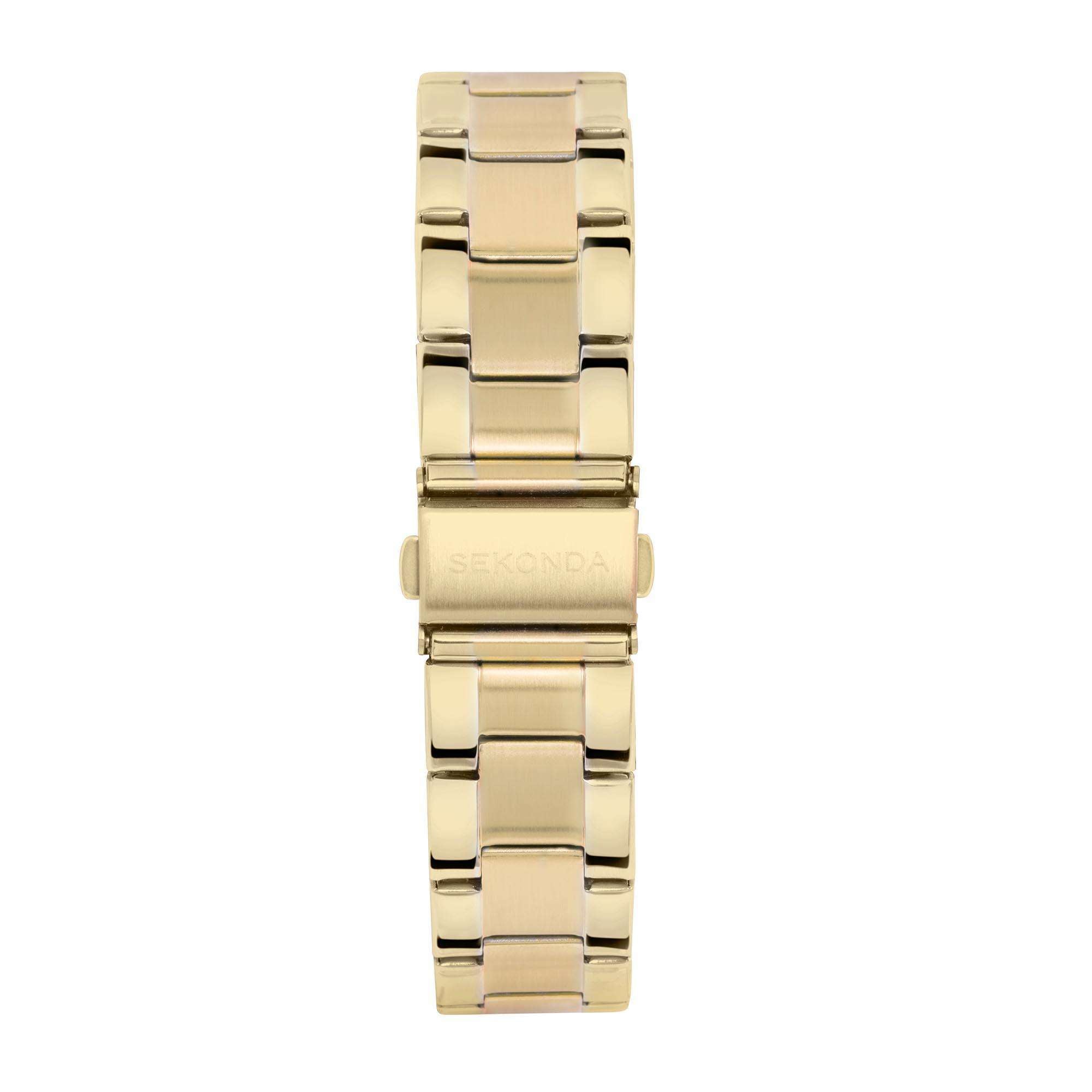 Sekonda Classic Quartz Green Dial Gold Coloured Stainless Steel Men's Watch 1996