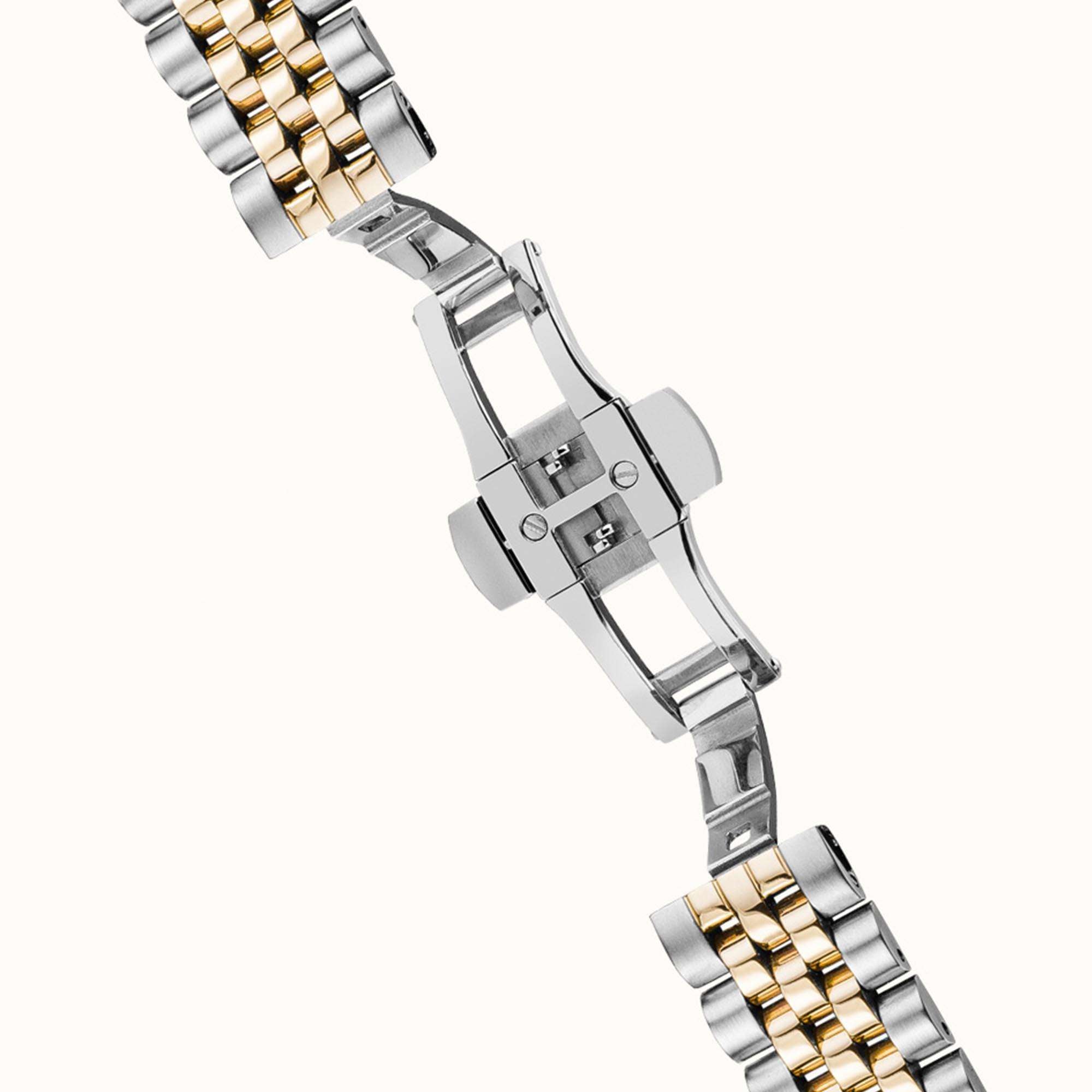 Ingersoll The Charles Automatik Silber Zifferblatt Edelstahl Armband Herren Uhr I05806