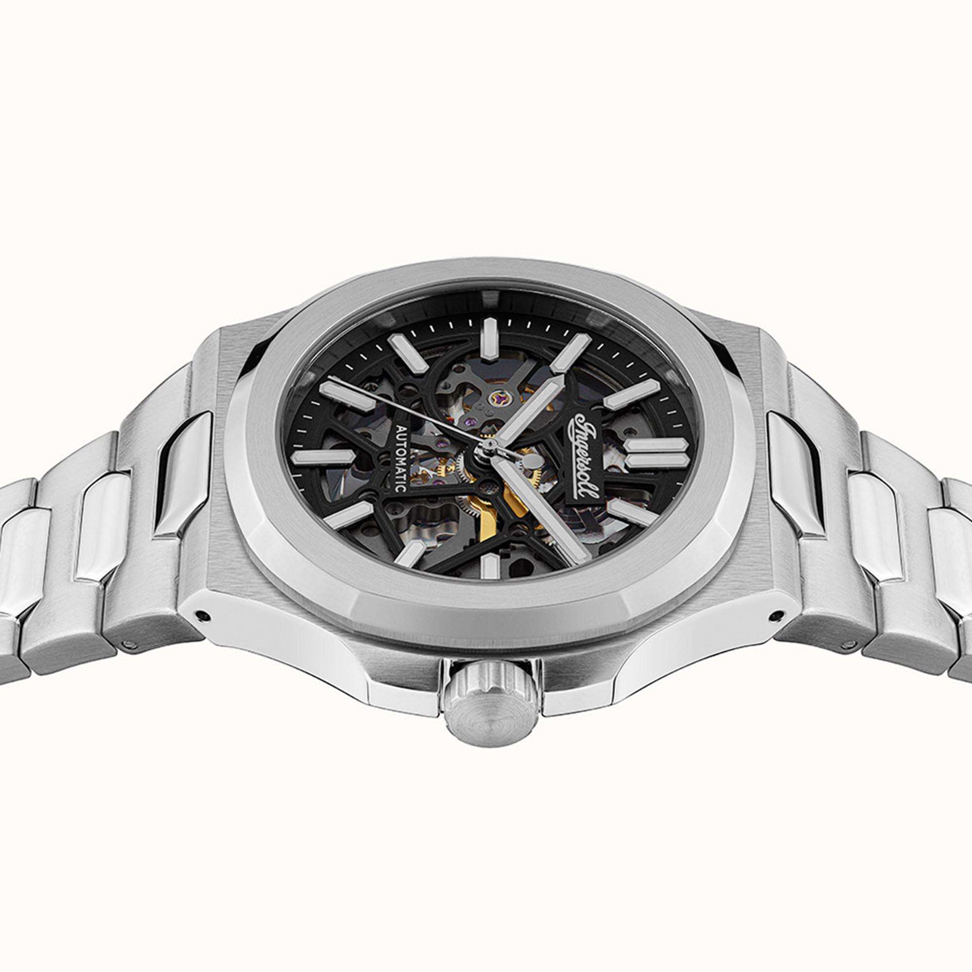 Ingersoll The Catalina Automatic Black Dial Stainless Steel Bracelet Men's Watch I12501