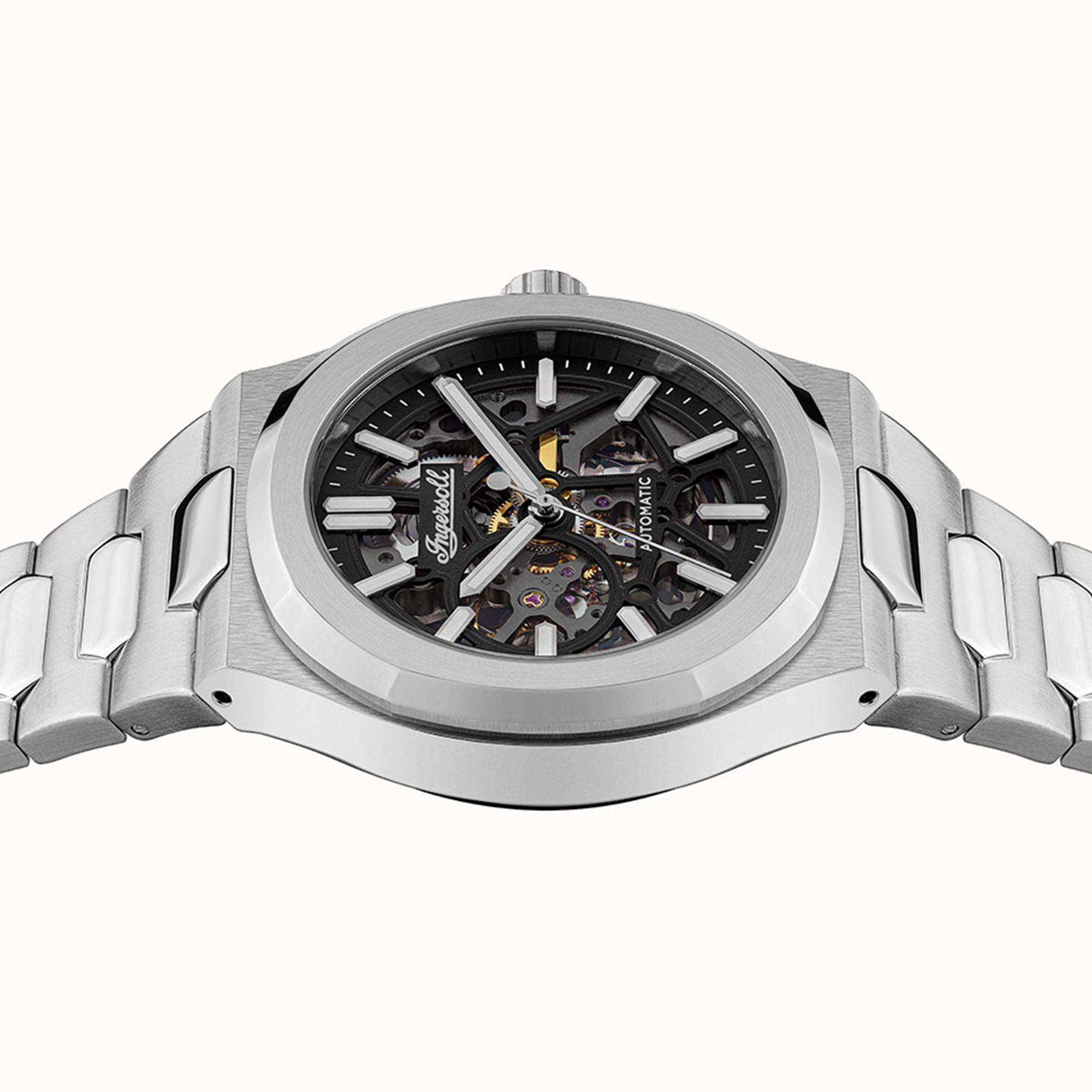 Ingersoll The Catalina Automatic Black Dial Stainless Steel Bracelet Men's Watch I12501