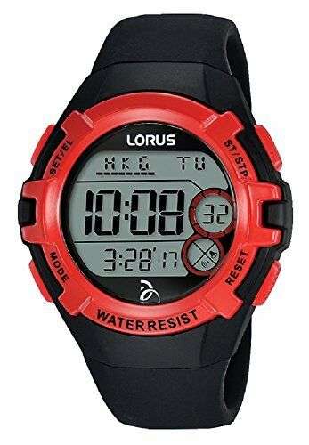 Lorus Novak Djokovic Stiftung Rotes und Schwarzes Gummiband Herren Uhr R2389LX9