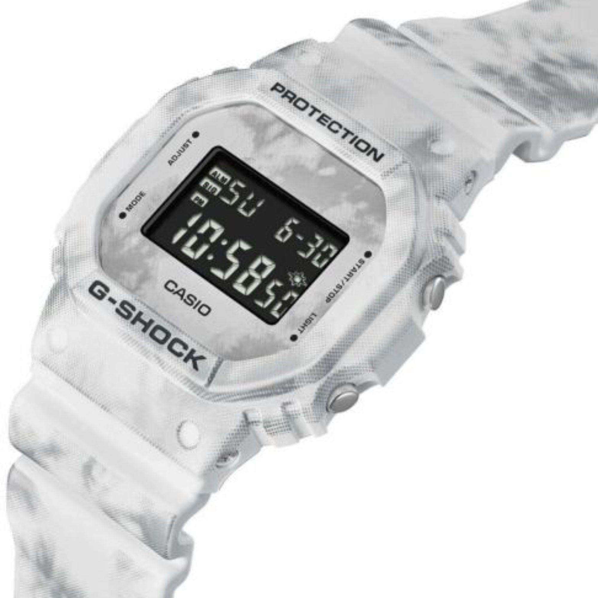 Casio G-Shock Frozen Forest Series Snow Camouflage Quarz Digital Zifferblatt Herren Uhr DW-5600GC-7ER