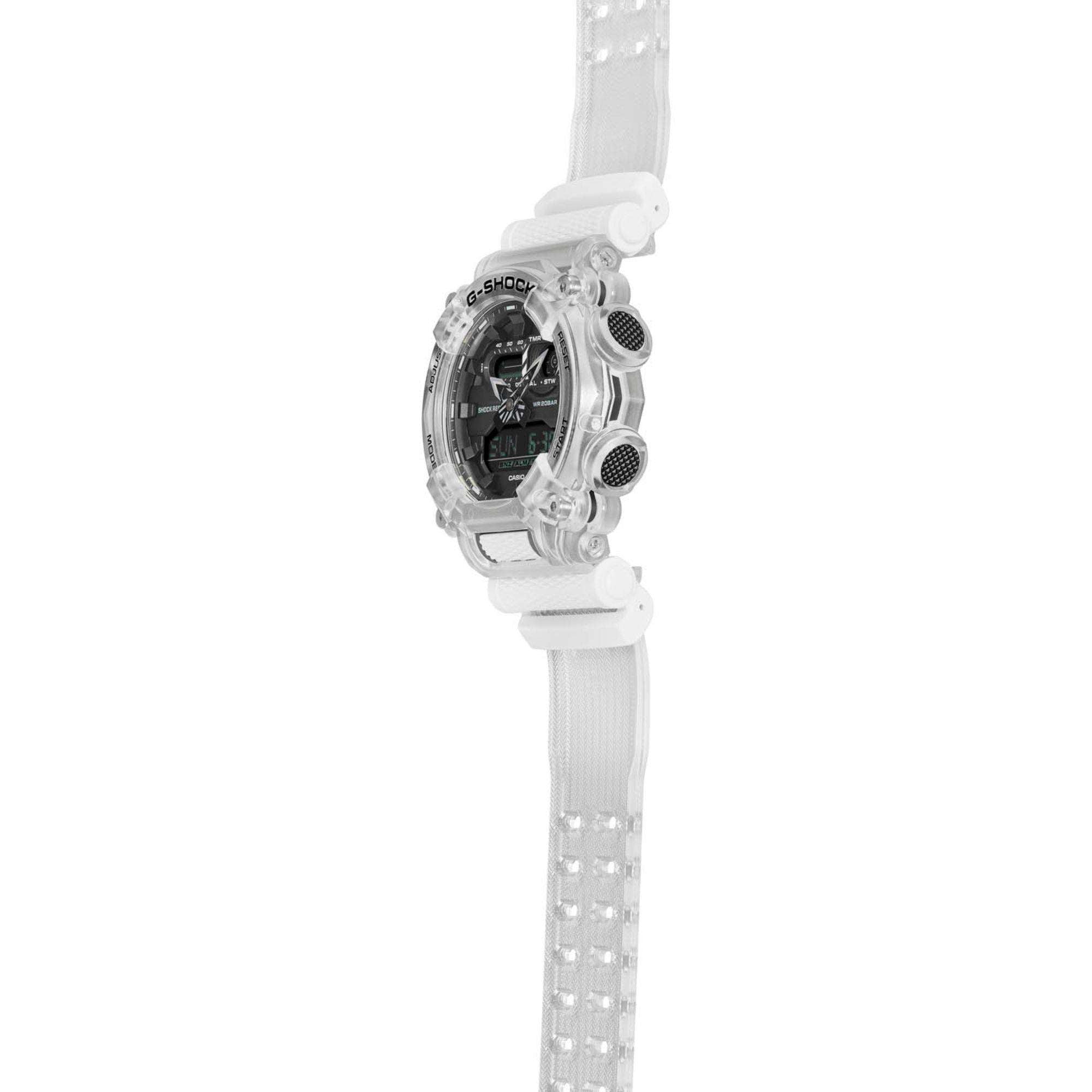 Casio G-Shock "Sound Wave" Translucent Digi-Analog Men's Watch GA-900SKL-7AER