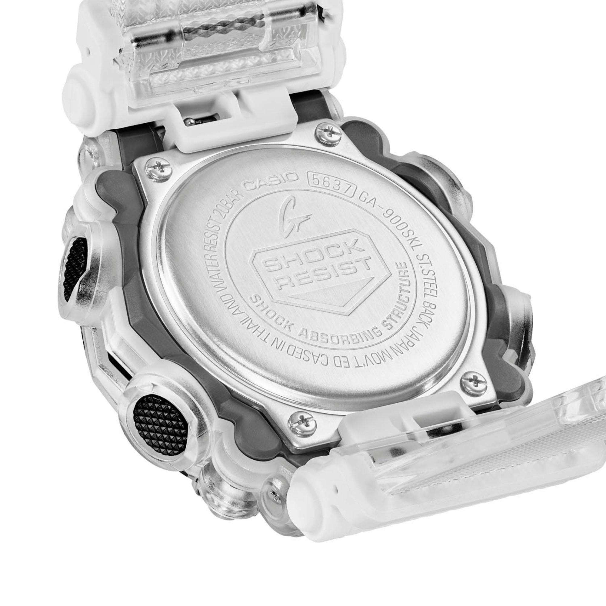 Casio G-Shock "Sound Wave" Translucent Digi-Analog Men's Watch GA-900SKL-7AER