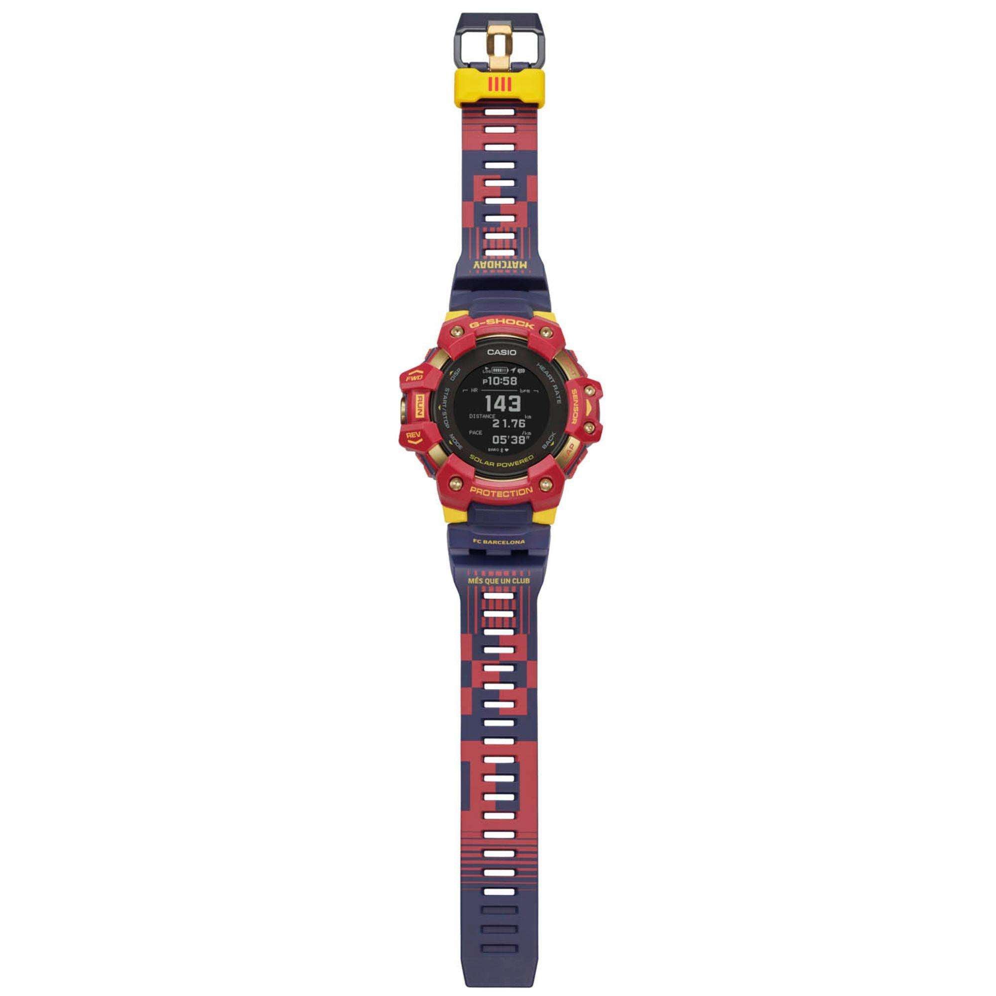 Casio G-Shock Limitierte Auflage FC Barcelona Tie UP Herren SmartWatch GBD-H1000BAR-4ER