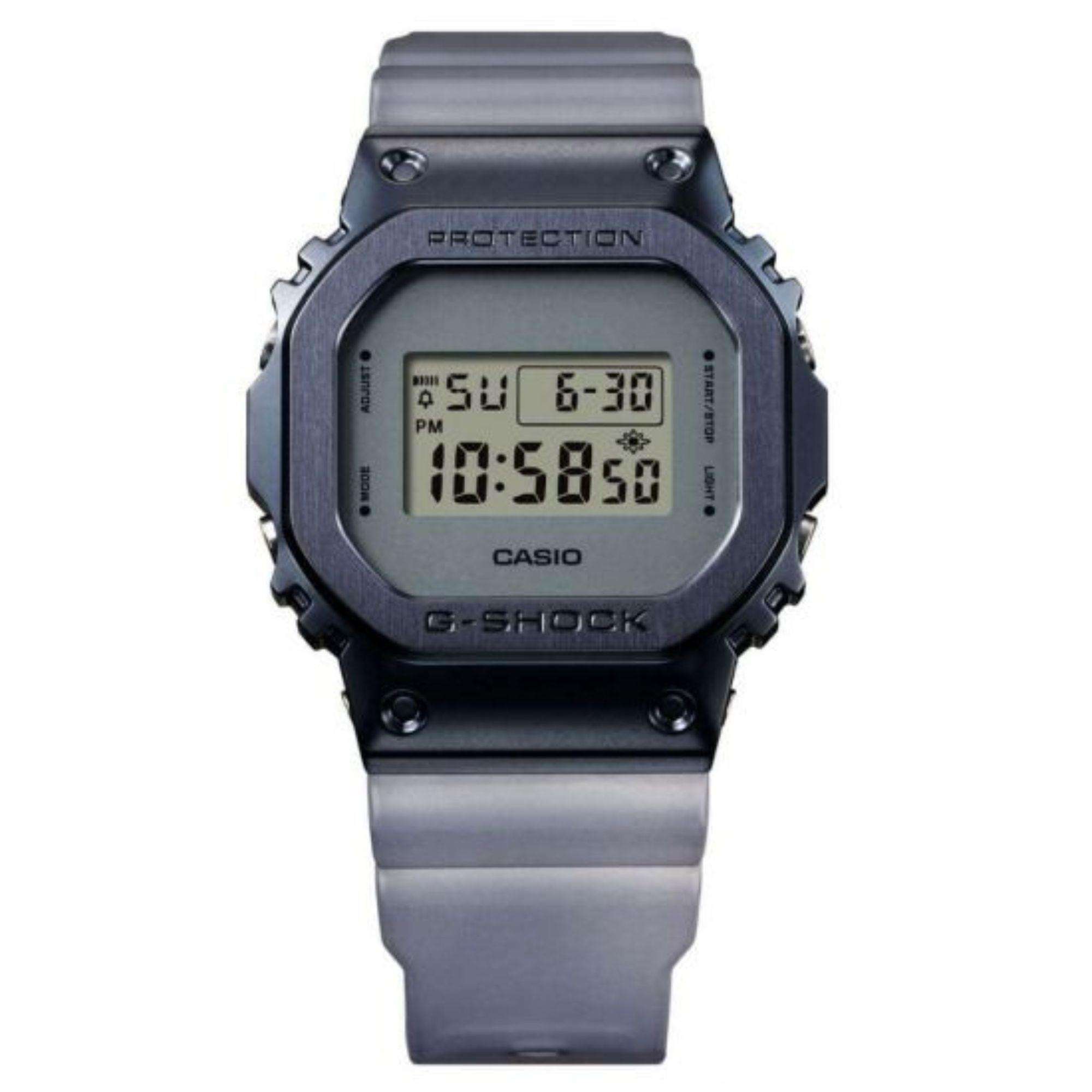 Casio G-Shock Mystic Fog Quarz Metall Lünette Graues Zifferblatt Harzarmband GM-5600MF-2ER