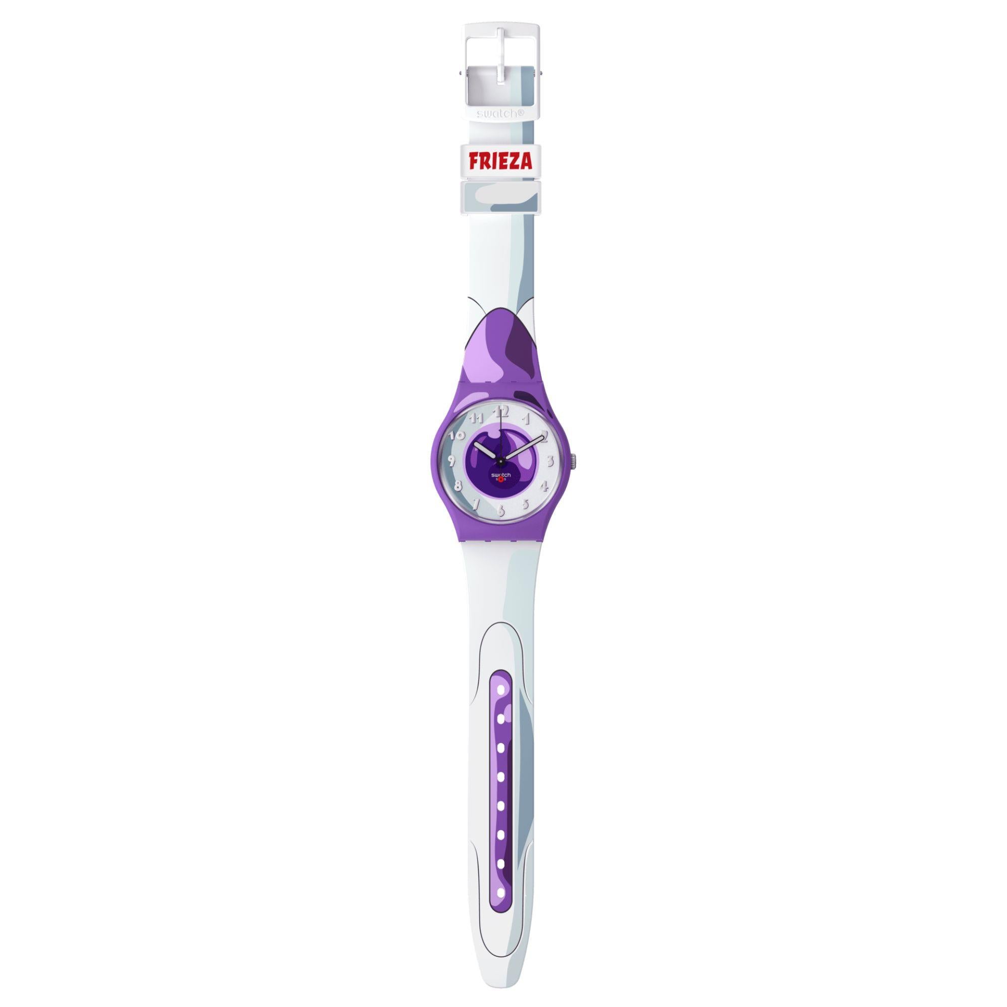 Swatch Dragon Ball Z Frieza Purple Dial Watch GZ359