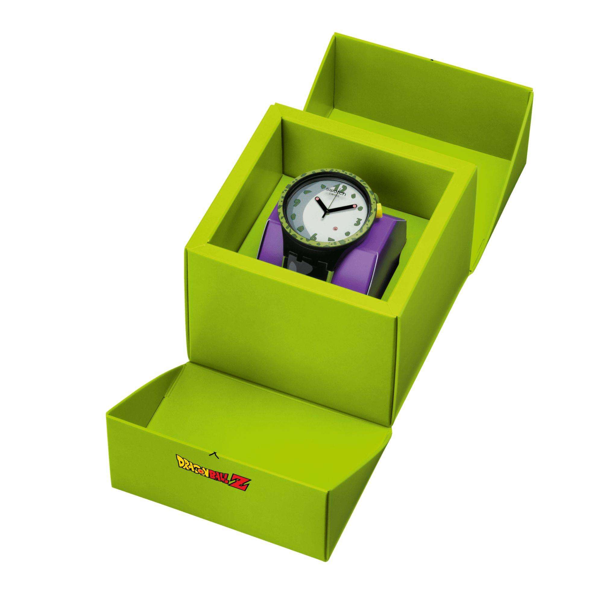 Swatch Big Bold 47mm White Dial Silicone Quartz Watch SB01Z401
