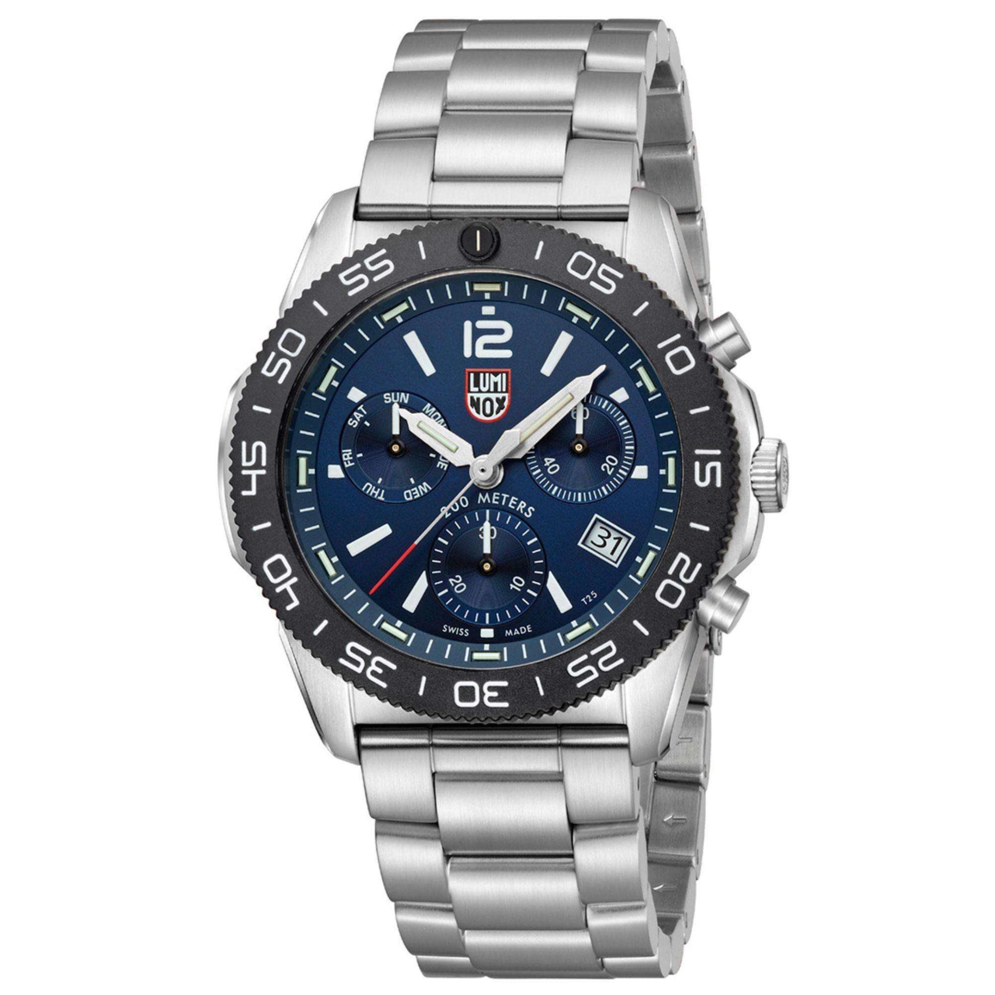 Luminox Pacific Diver 44mm Chronograph Blue Dial Steel Mens Quartz Watch XS.3144