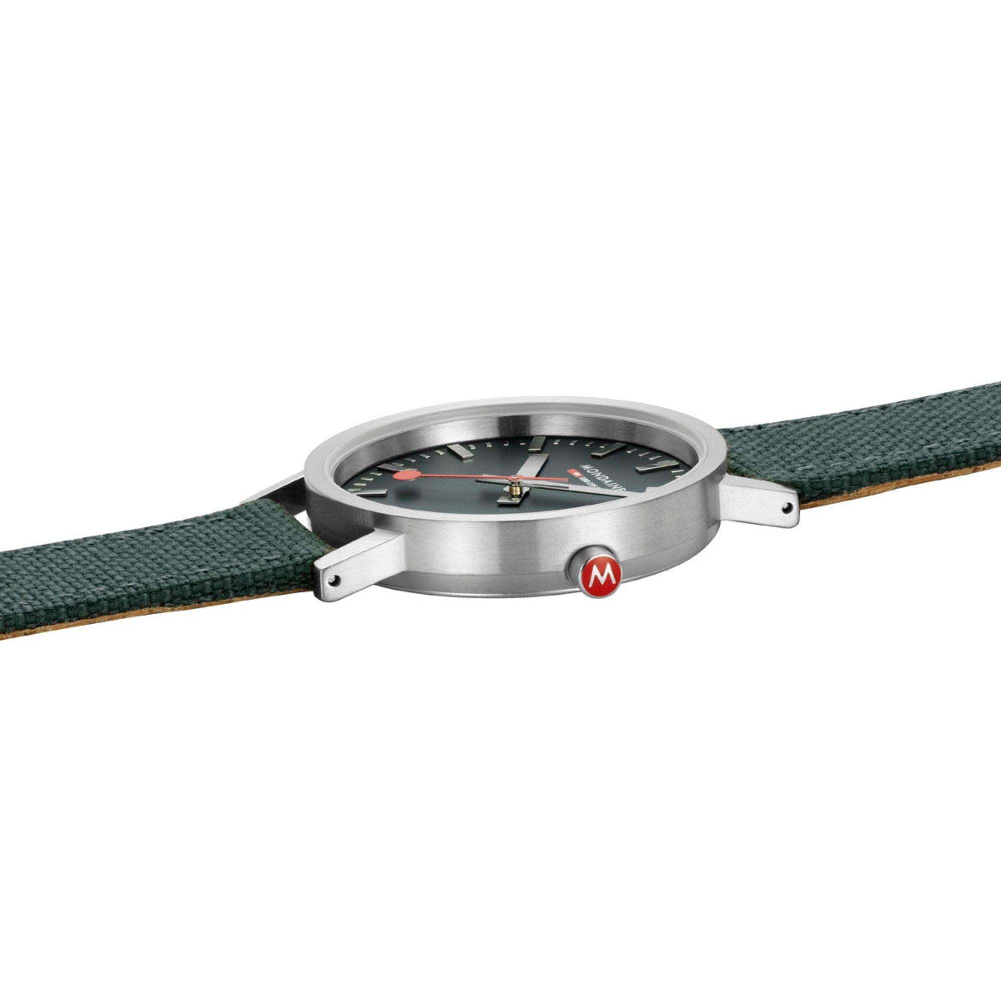Mondaine Classic Forest Green Dial Bracelet Watch A660.30314.60SBF