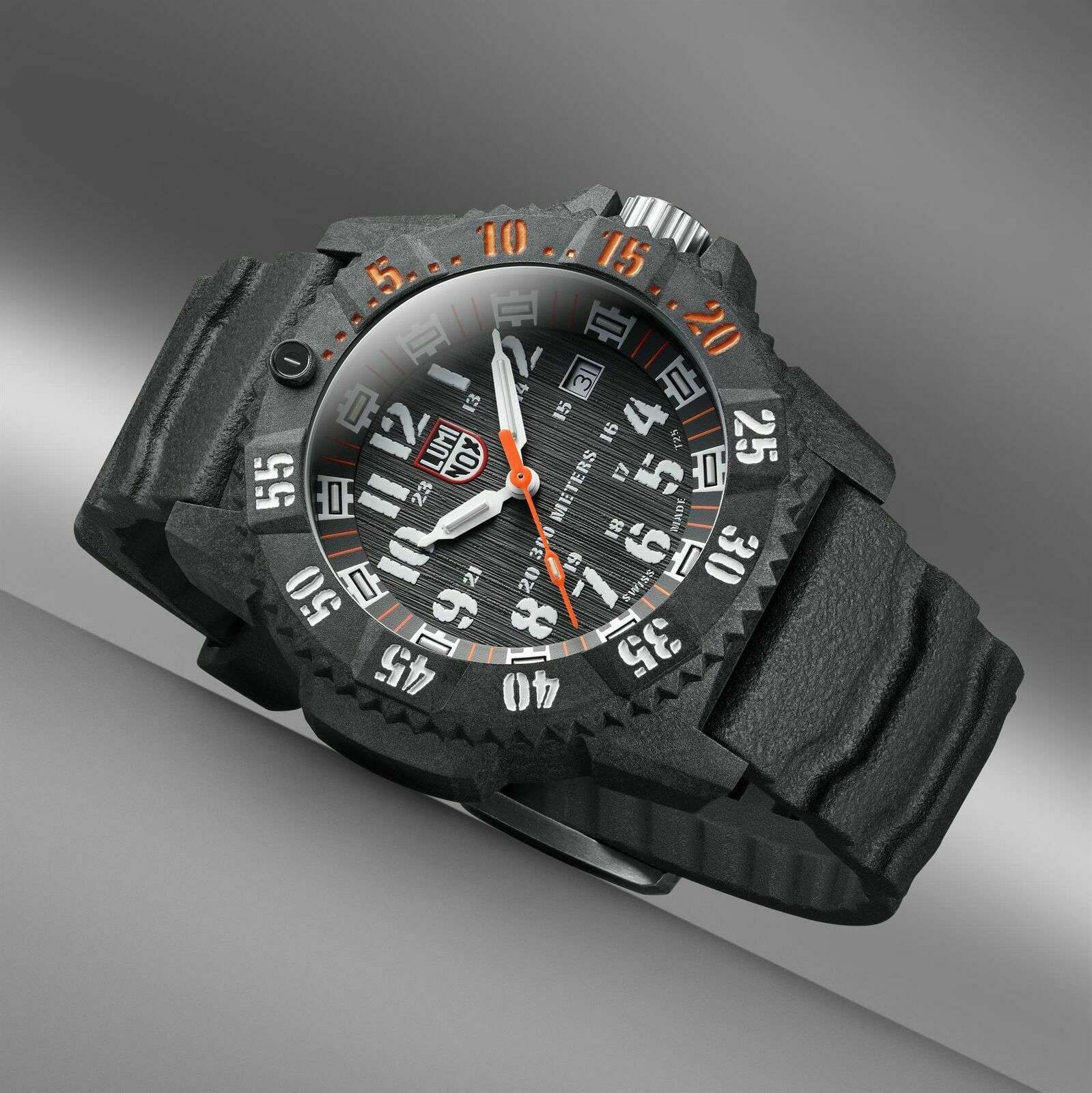 Luminox Master Carbon Seal Set 3800 Serie Schwarzes Zifferblatt Uhr XS.3801.C.SET