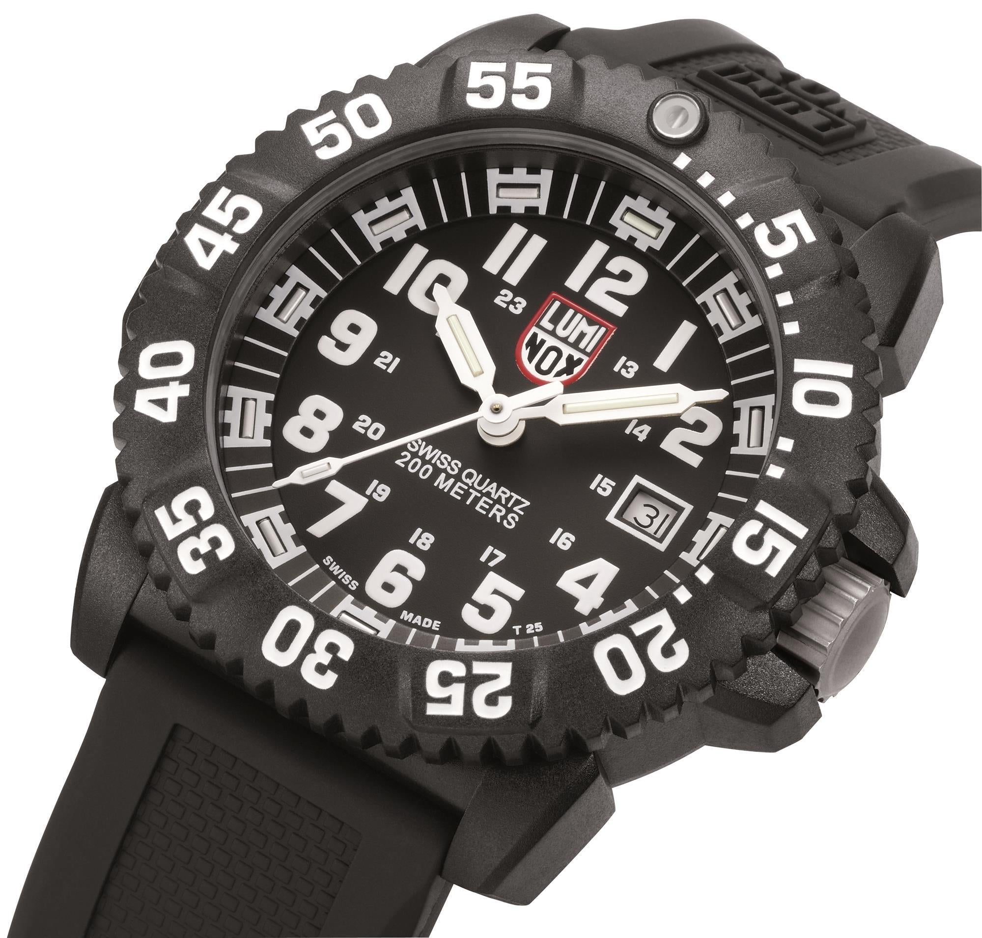 Luminox Original Navy SEAL 3000 44mm Black Dial Rubber Mens Quartz Watch XS.3051.F