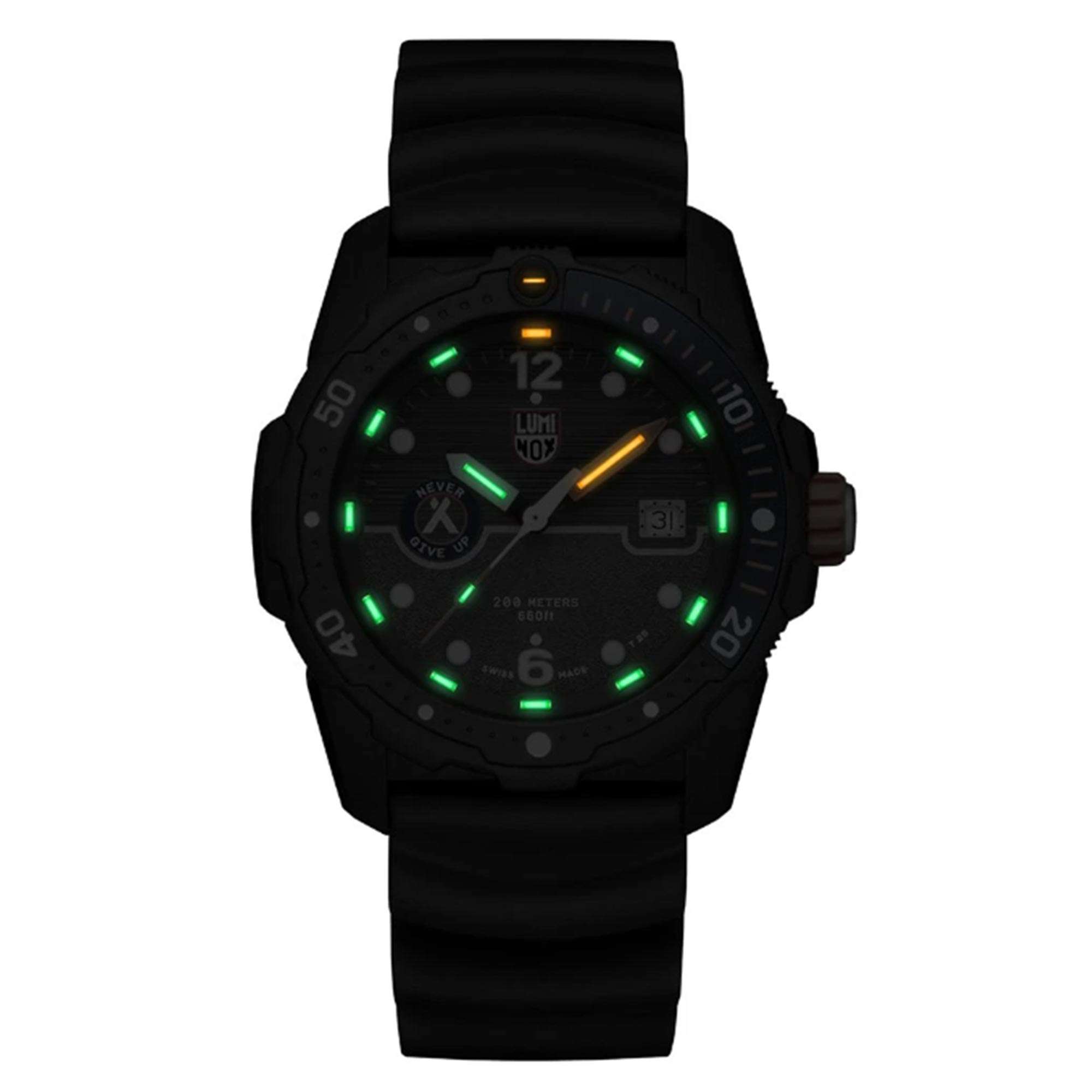Luminox Bear Grylls Survival SEA 3720 Serie Schwarzes Zifferblatt Herren Uhr XB.3723