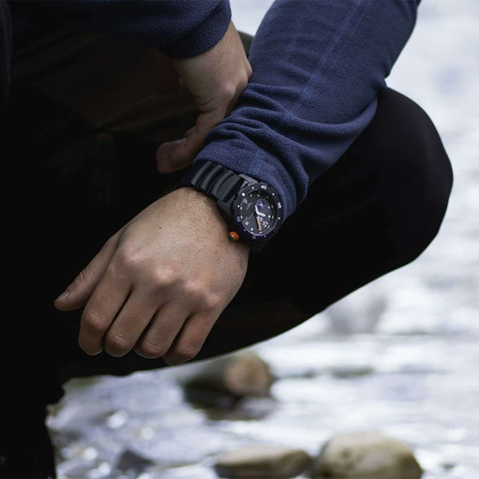 Luminox Bear Grylls Survival SEA 3720 Serie Schwarzes Zifferblatt Herren Uhr XB.3723
