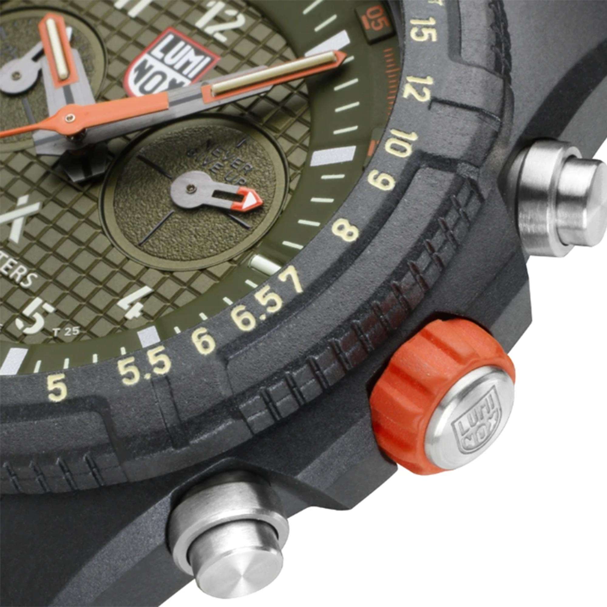 Luminox Bear Grylls Survival Land Serie Quarz Grünes Zifferblatt Schwarzes Textilarmband Herren Uhr XB.3797.KM
