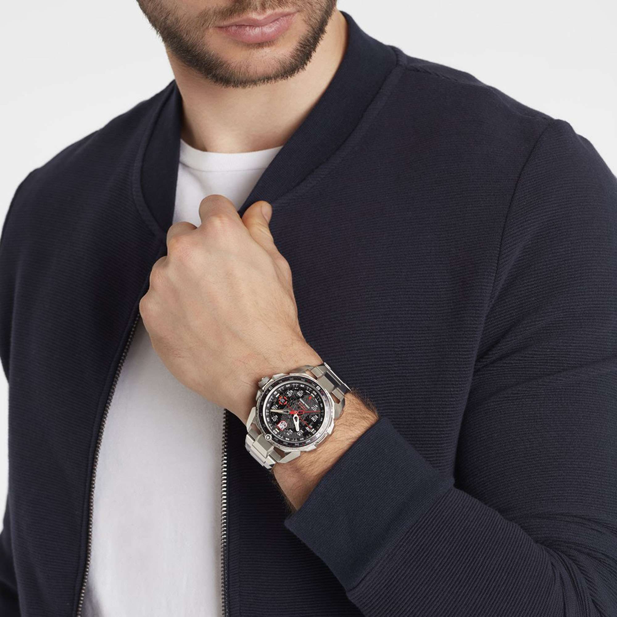 Luminox Ice-Sar Arctic Quarz Schwarzes Zifferblatt Silber Edelstahl Herren Uhr XL.1202 UVP ?755