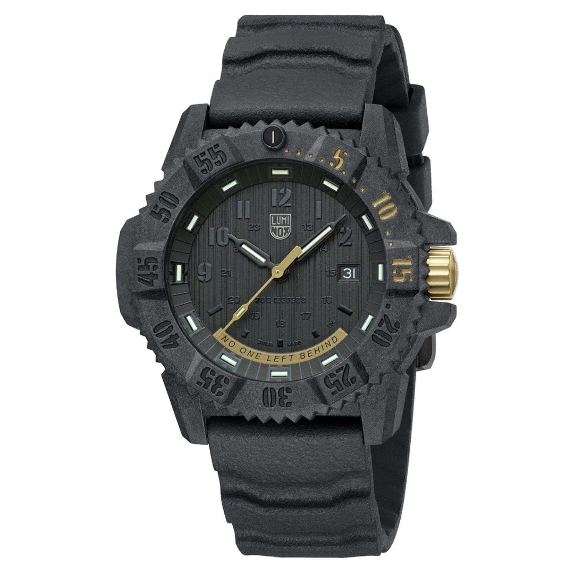 Luminox Master Carbon Seal 3800 Series Black Dial Grey Rubber Strap Men's Watch XS.3805.NOLB.SE