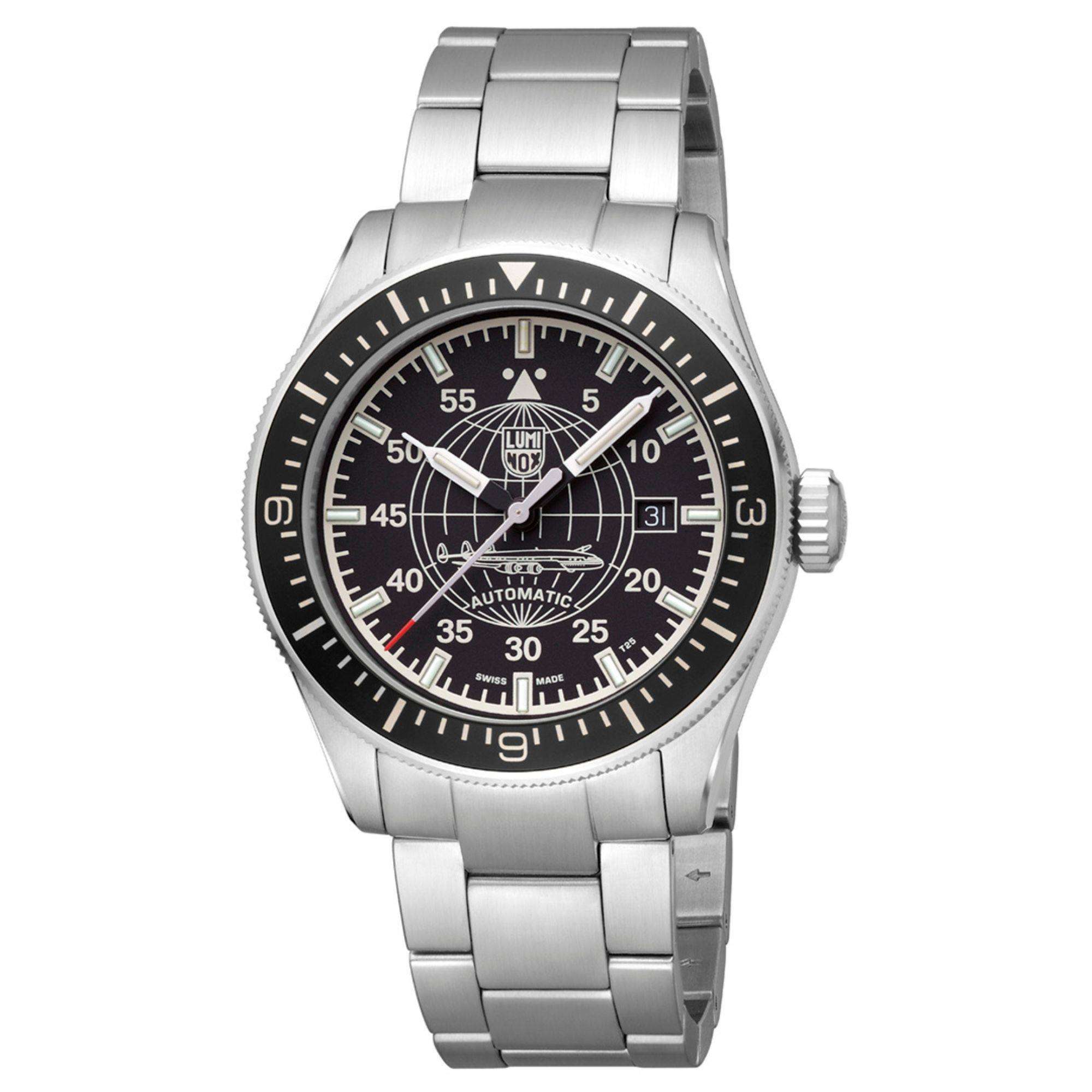Luminox Constellation 9600 Serie Schwarz Zifferblatt Edelstahlarmband Herren Uhr XA.9601.M