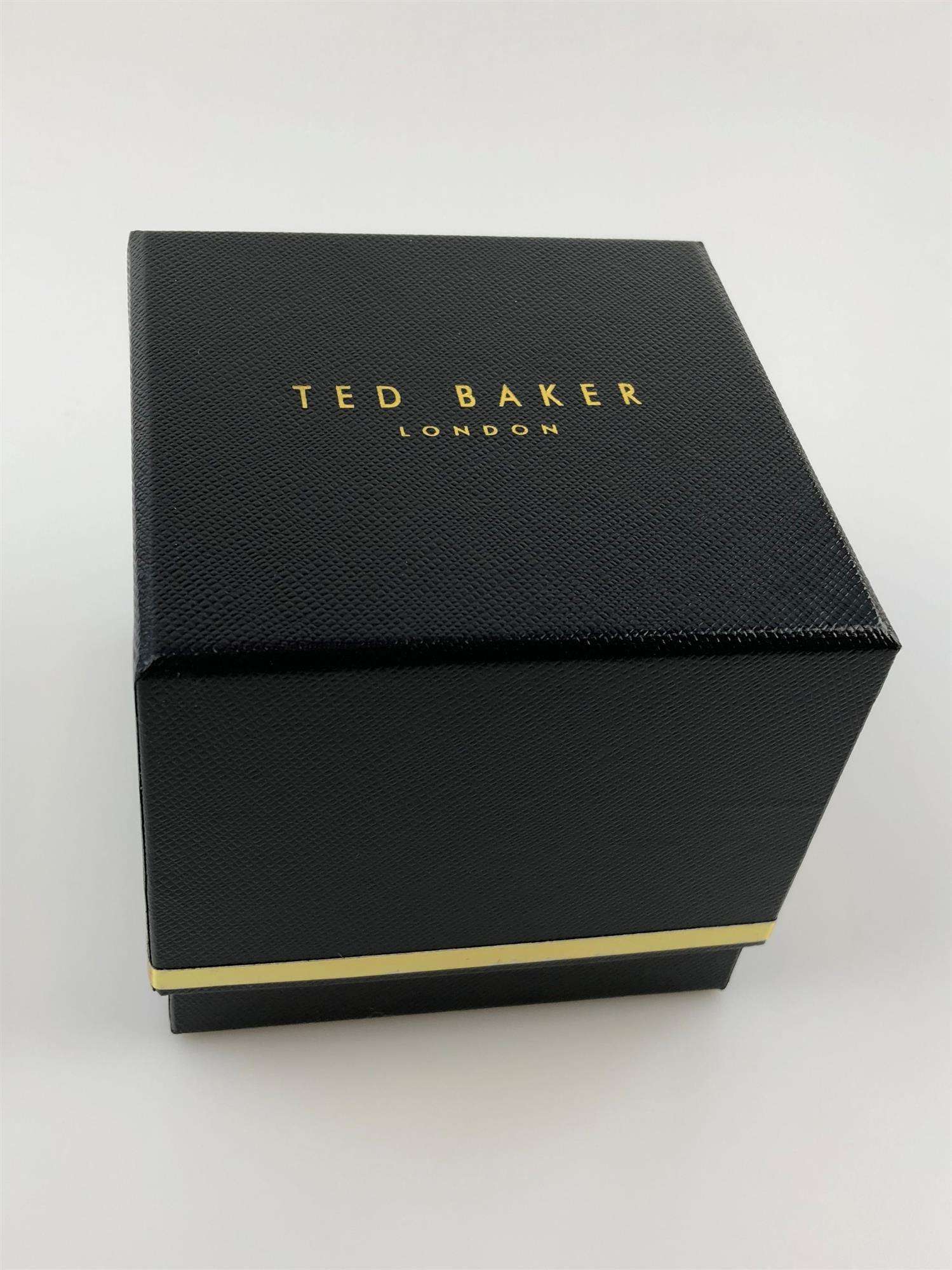 Ted Baker Connor Blaues Zifferblatt Schwarzes Mesh Armband Herren Uhr TE15062008