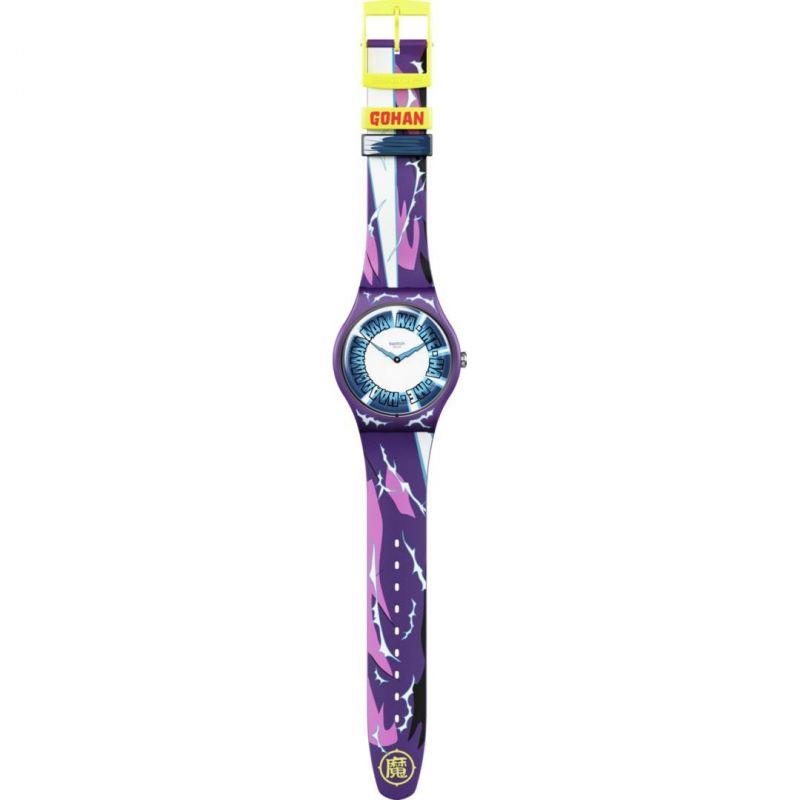 Swatch Originals 41mm Blue Dial Silicone Quartz Watch SUOZ345
