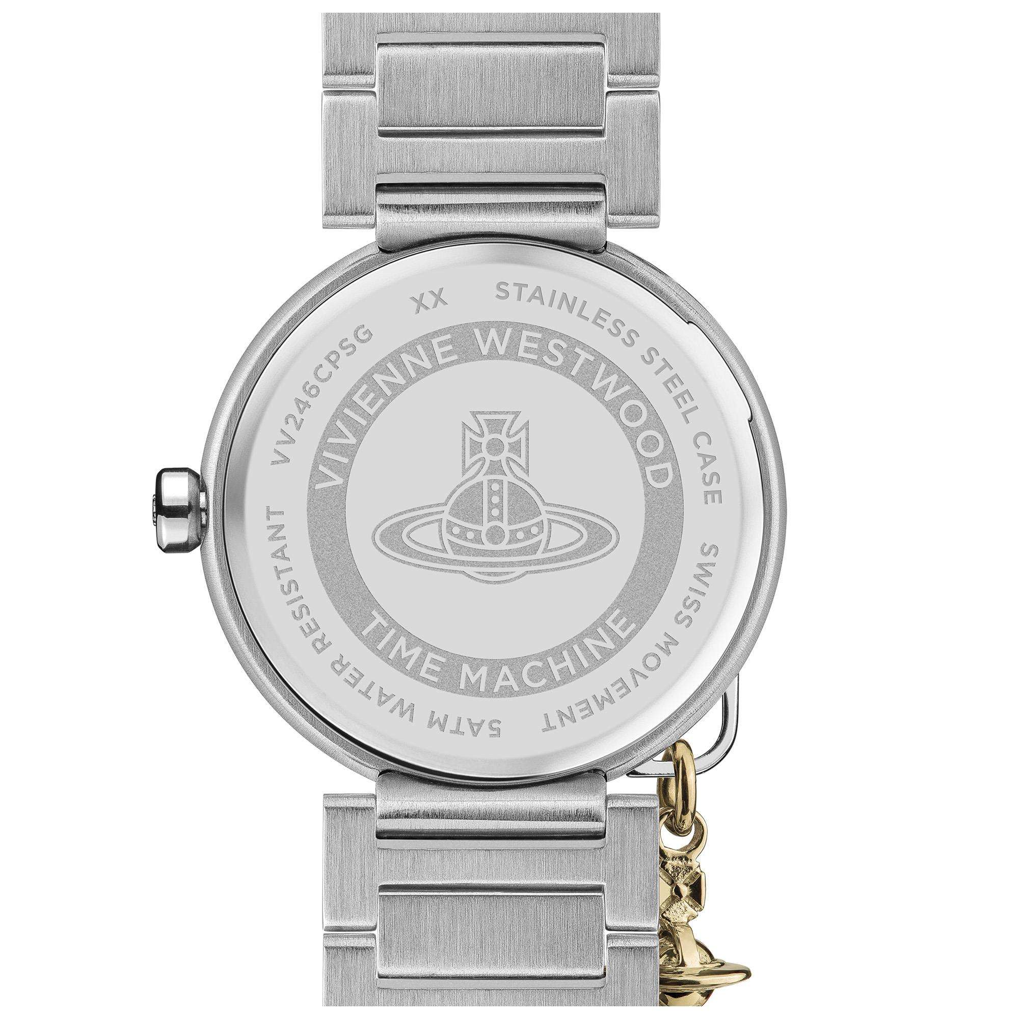 Vivienne Westwood Poplar Champagne Dial Two Tone Stainless Steel Bracelet Ladies Watch VV246CPSG