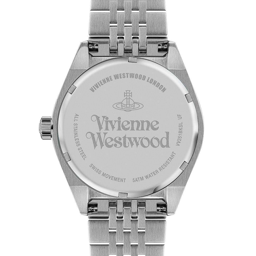 Vivienne Westwood Sydenham Black Dial Stainless Steel Bracelet Men's Watch VV251BKSL