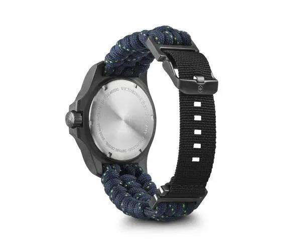 Victorinox I.N.O.X 42mm Blue Dial Paracord Mens Quartz Watch Set 241860