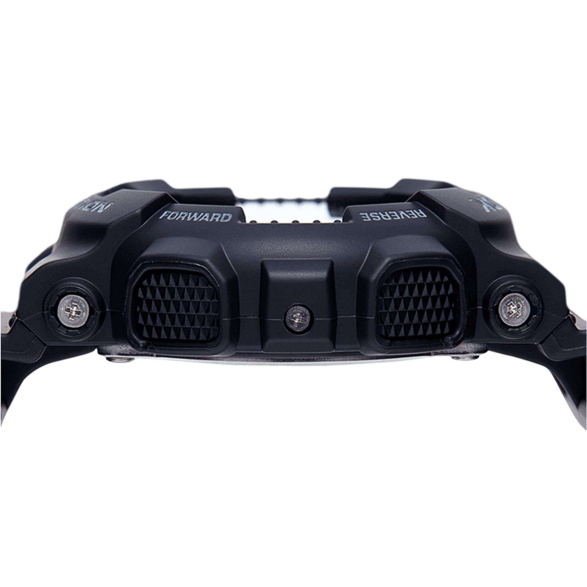 Casio G-Shock Analogu-Digital Schwarzes Zifferblatt Schwarzes Harzarmband Herrenarmbanduhr GA-140-1A1ER