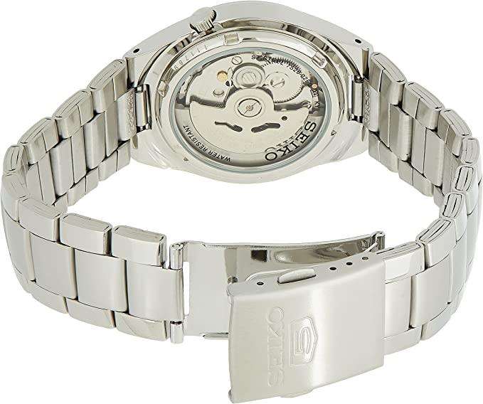 Seiko 5 SNK623K1 see-through case back and bracautomatic movement