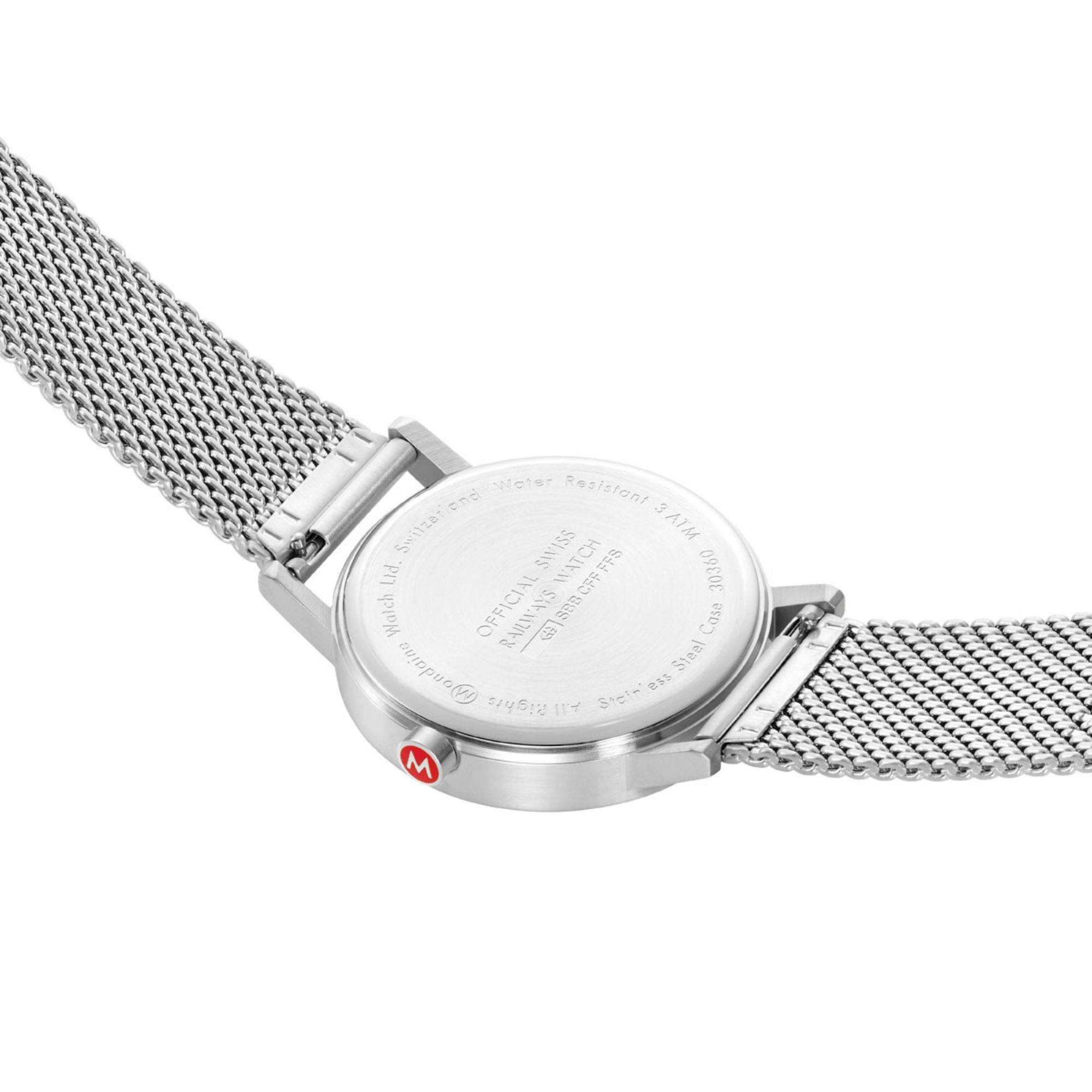 Mondaine Classic Blue Dial Steel Mesh Strap Watch A660.30360.40SBJ