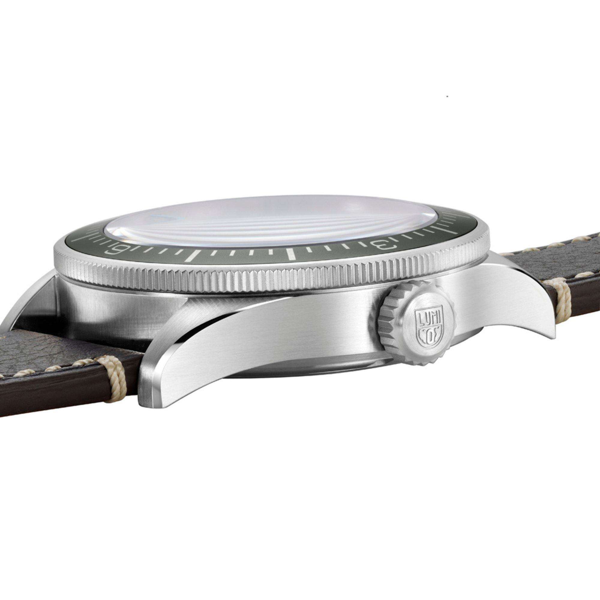 Luminox Constellation Creme Zifferblatt Braunes Lederarmband Herren Uhr XA.9607