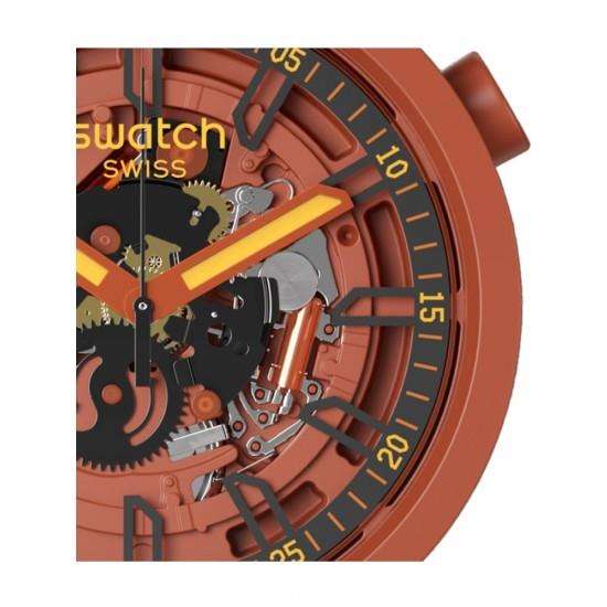 Swatch Big Bold Open Hearts Skelett Zifferblatt Uhr SB01R100