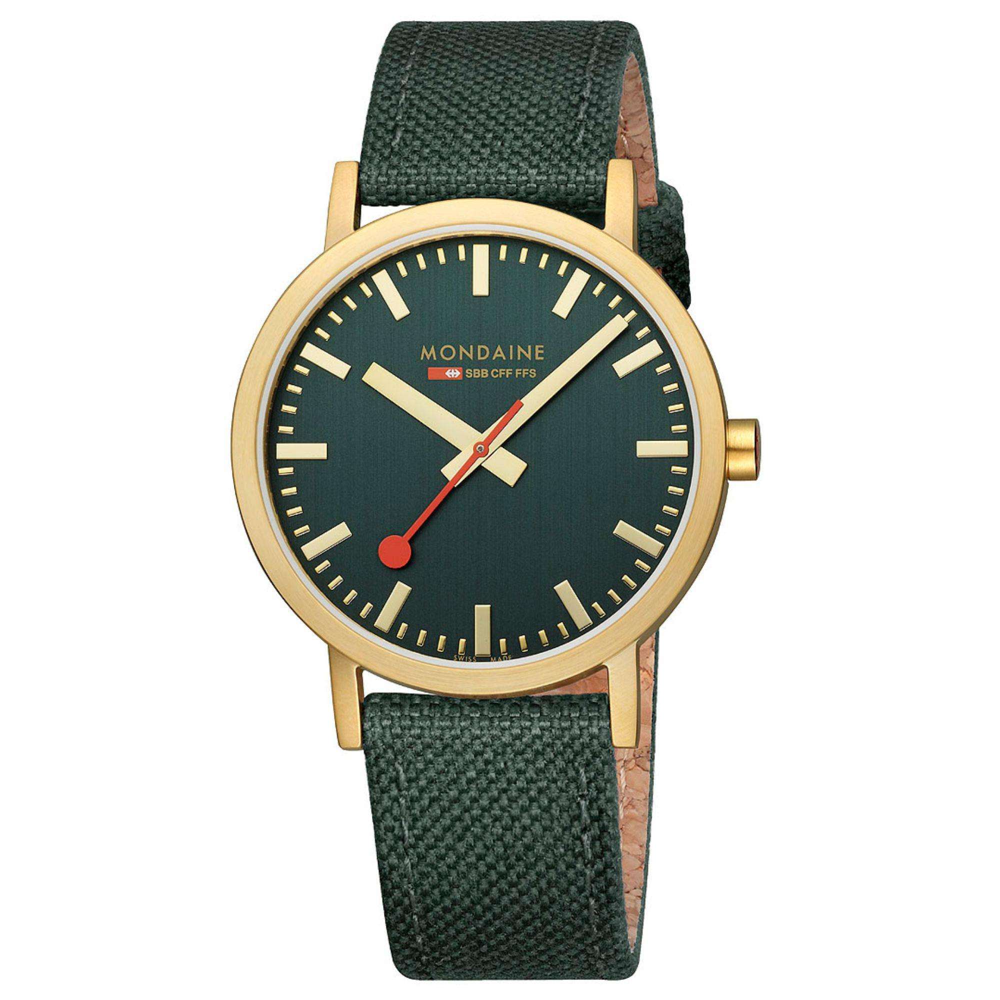 Mondaine Classic Green Dial Watch A660.30360.60SBS