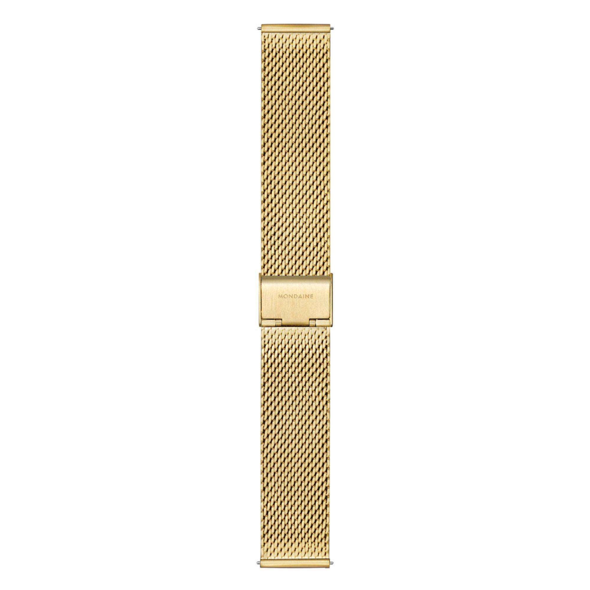 Mondaine Classic IP Gold Mesharmband Grünes Zifferblatt Uhr A660.30360.60SBM
