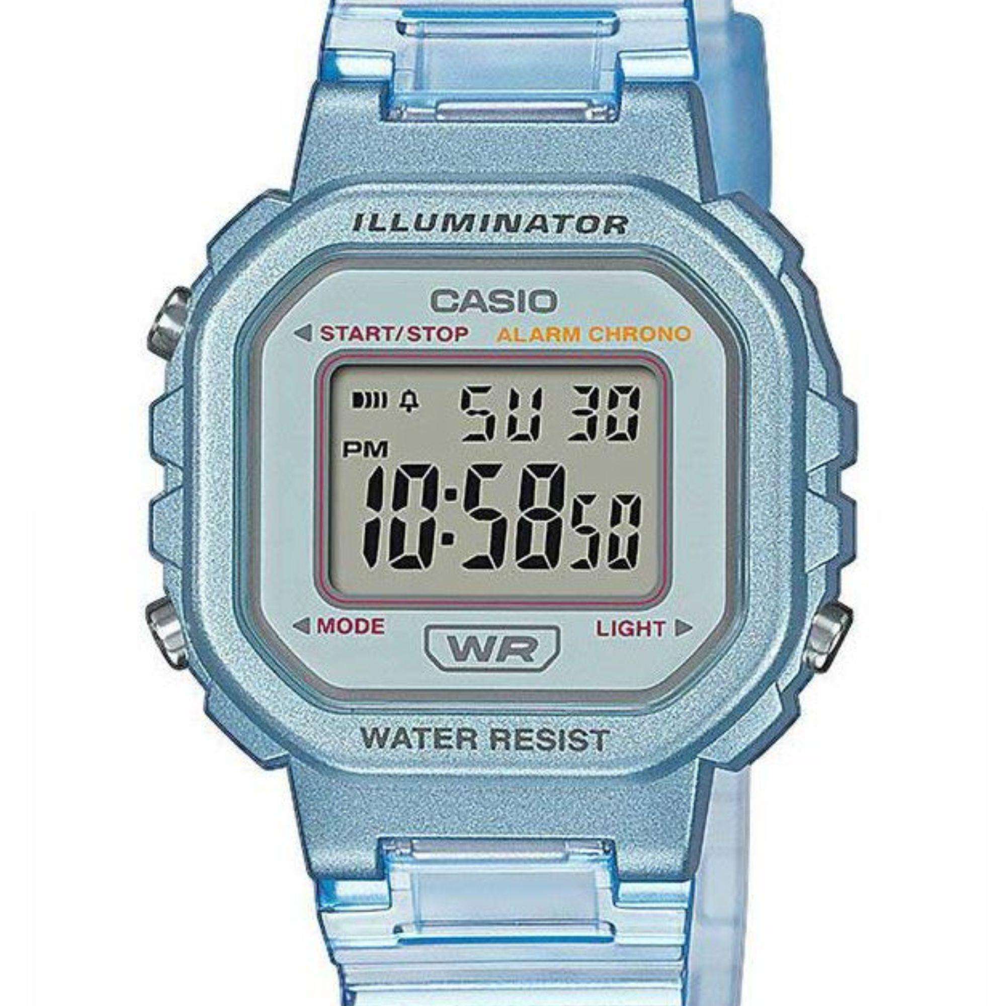 Casio Collection Blaue Skeleton Serie Uhr LA-20WHS-2AEF