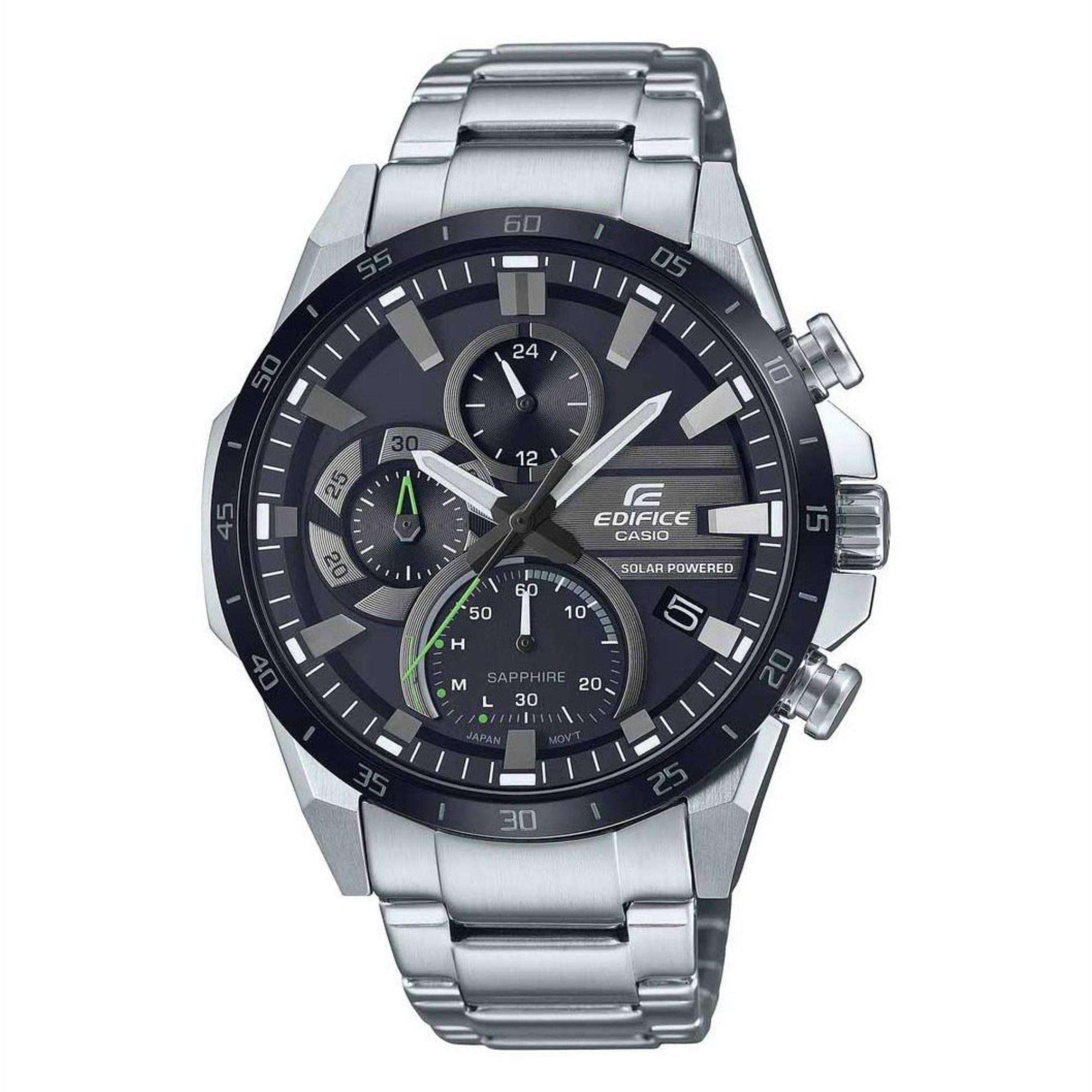 Casio Edifice Chronograph Schwarzes Zifferblatt Edelstahlarmband EFS-S620DB-1AVUEF