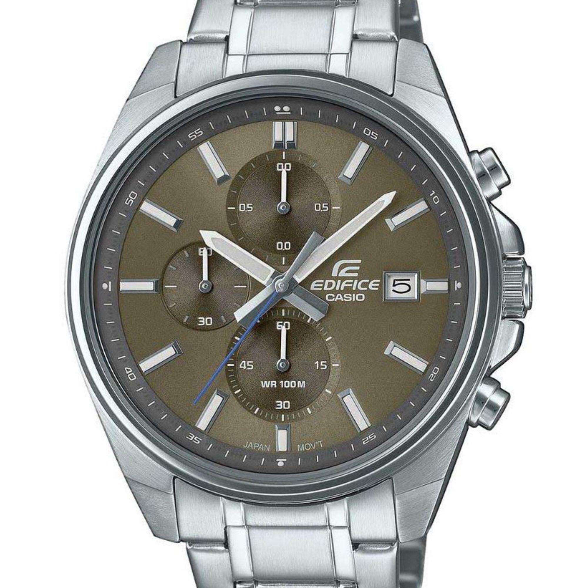Casio Edifice Bronze Zifferblatt Edelstahlarmband Herrenuhr EFV-610D-5CVUEF